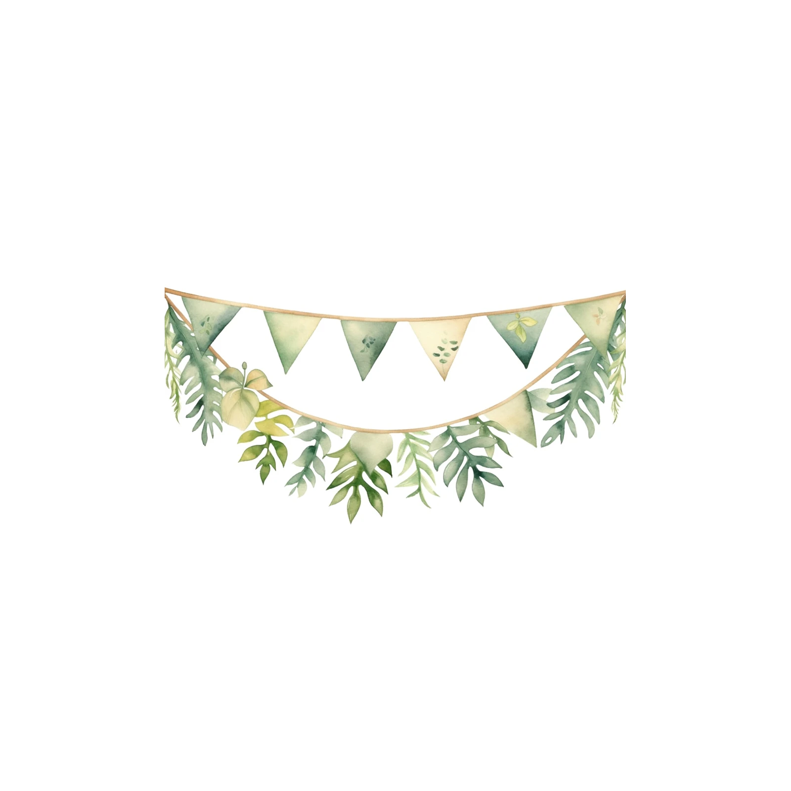 Boho Botanical Garland Wall Art
