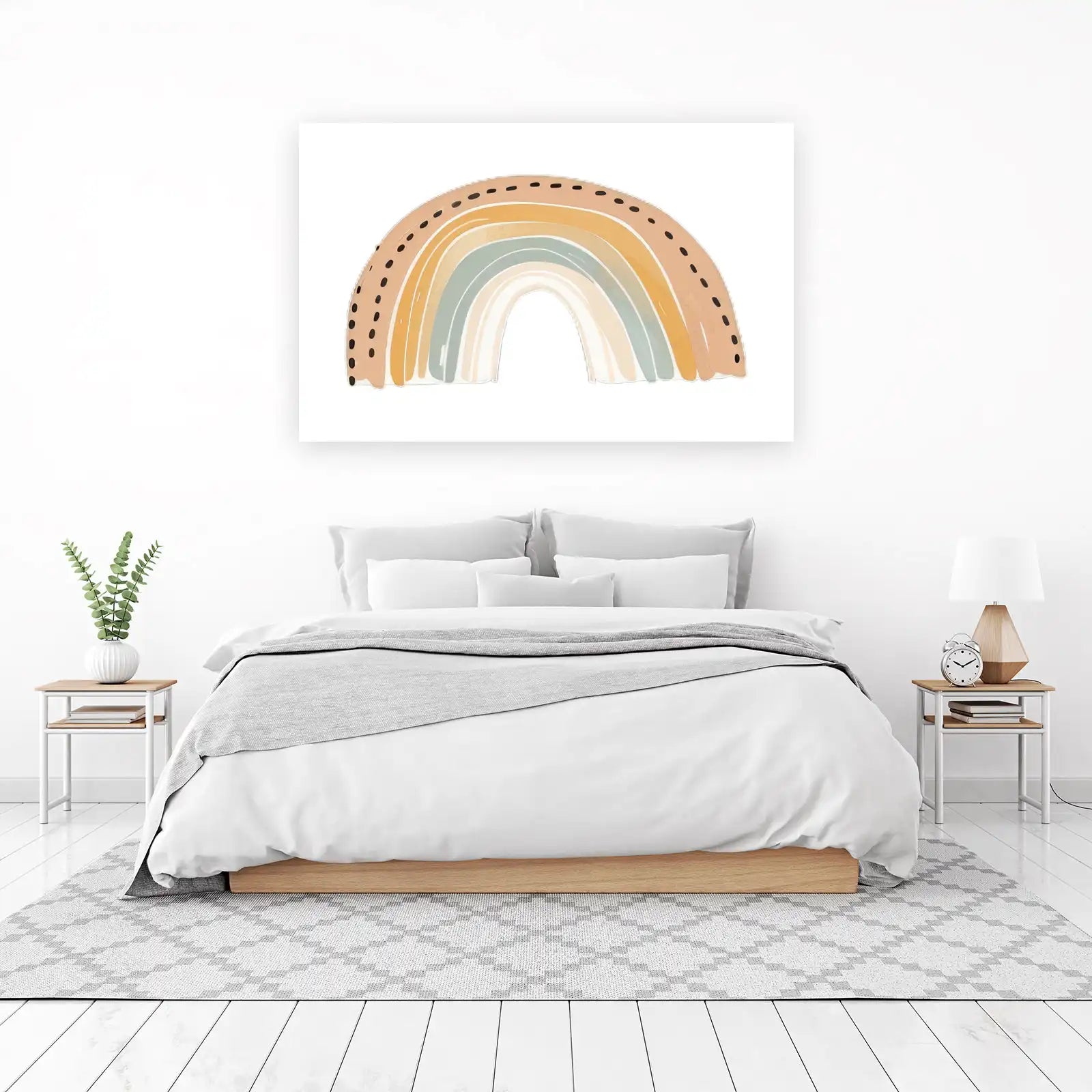 Boho Rainbow Nursery Wall Art Wall Art