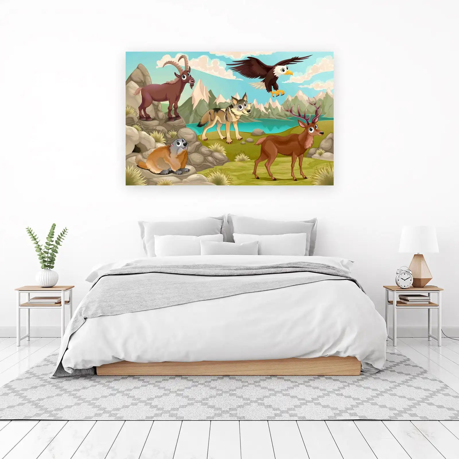 Alpine Wildlife Adventure Wall Art