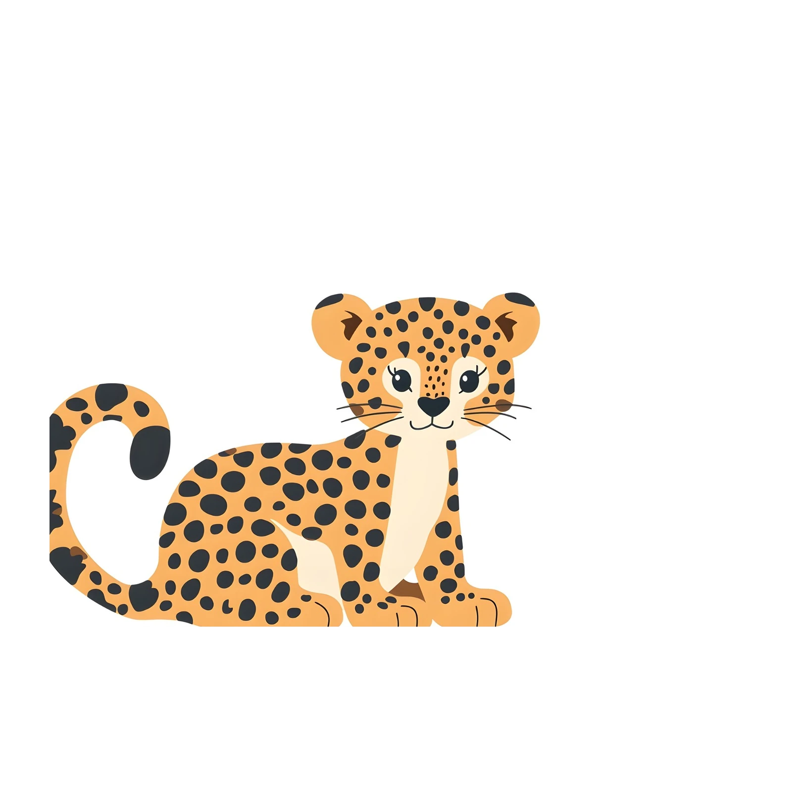 Adorable Baby Leopard Jungle Vibes Wall Art