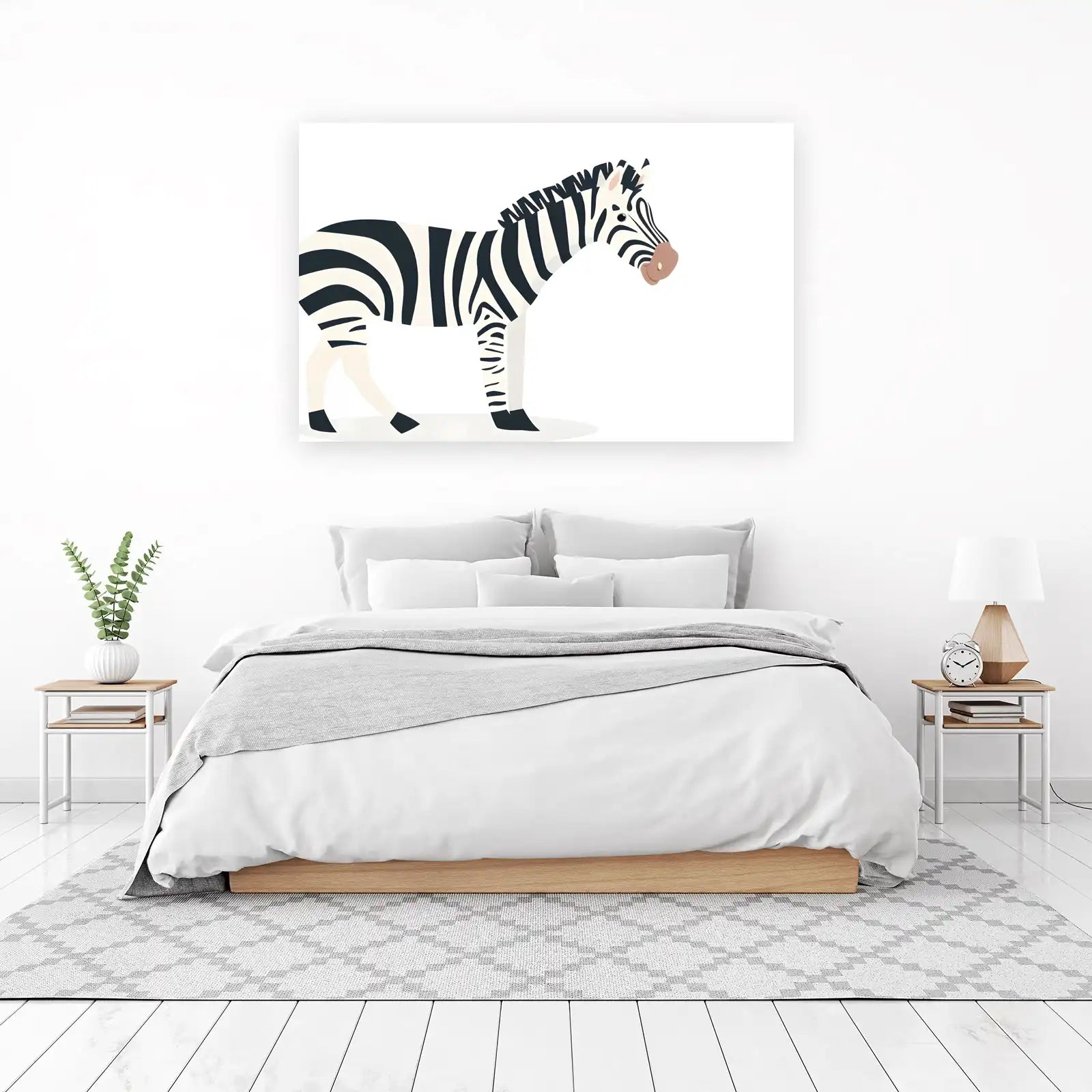 Playful Zebra Stripes Wall Art Wall Art