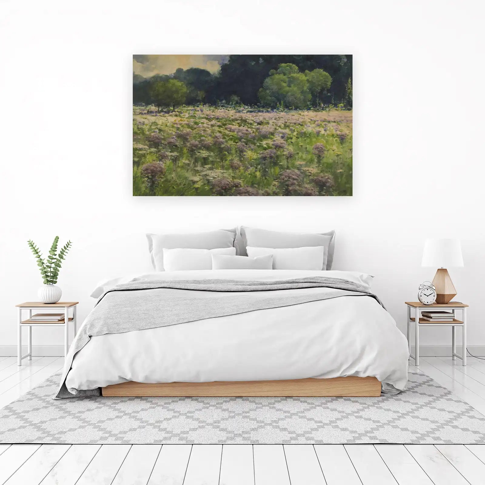 Serene Wildflower Meadow Landscape Wall Art