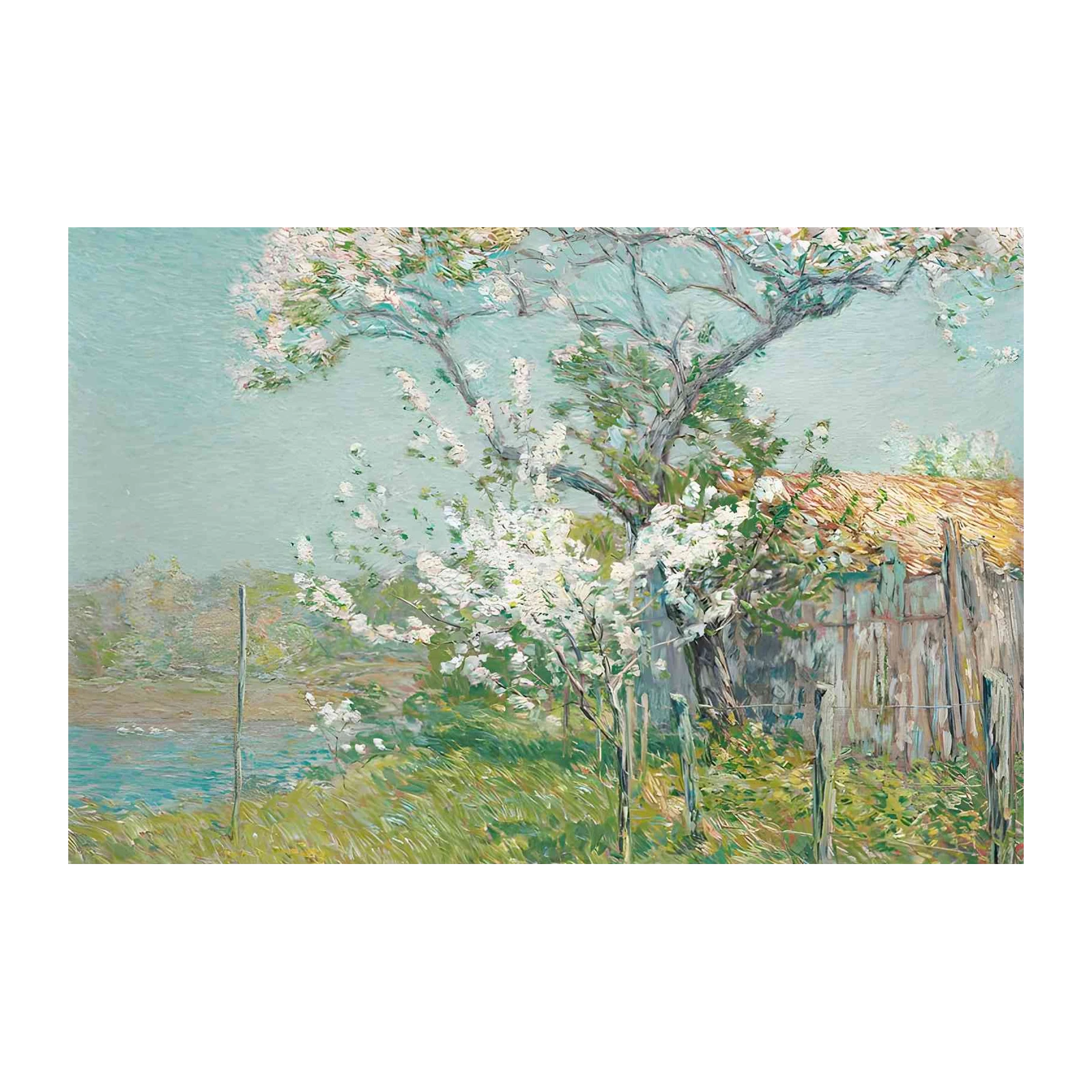 Spring Blossom Countryside Wall Art