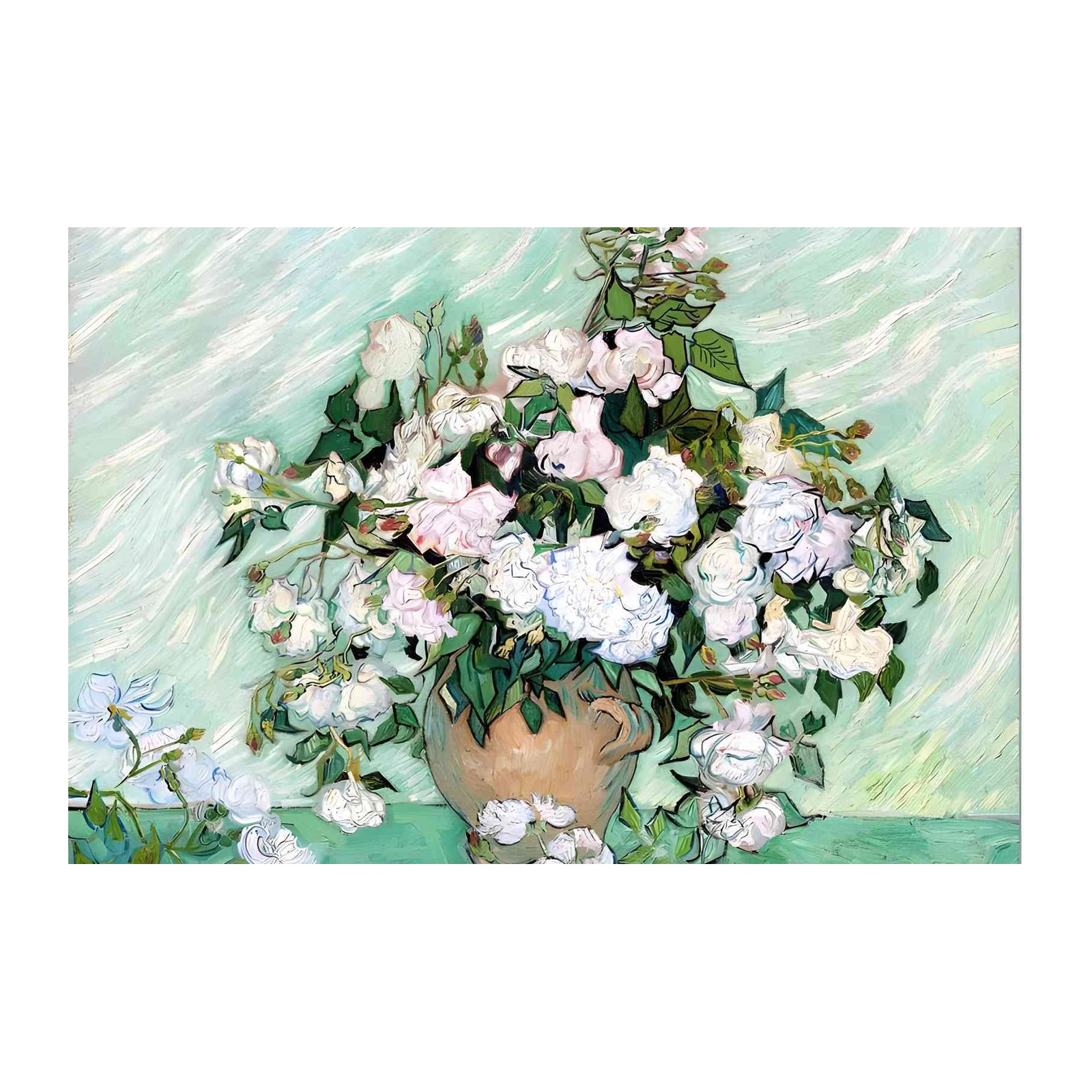 Van Gogh Roses Vase Wall Art