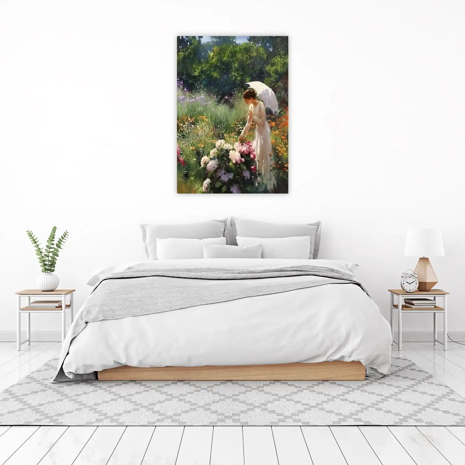 Victorian Garden Scene Wall Art