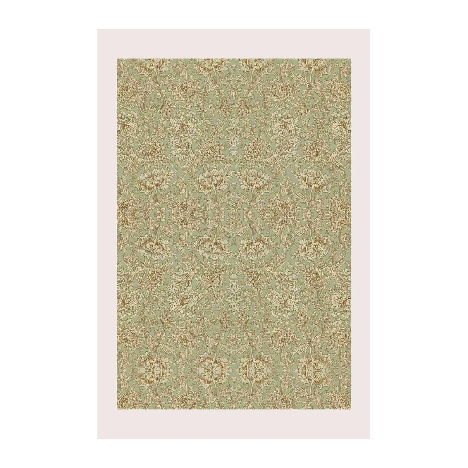 Vintage Floral Damask Wall Art