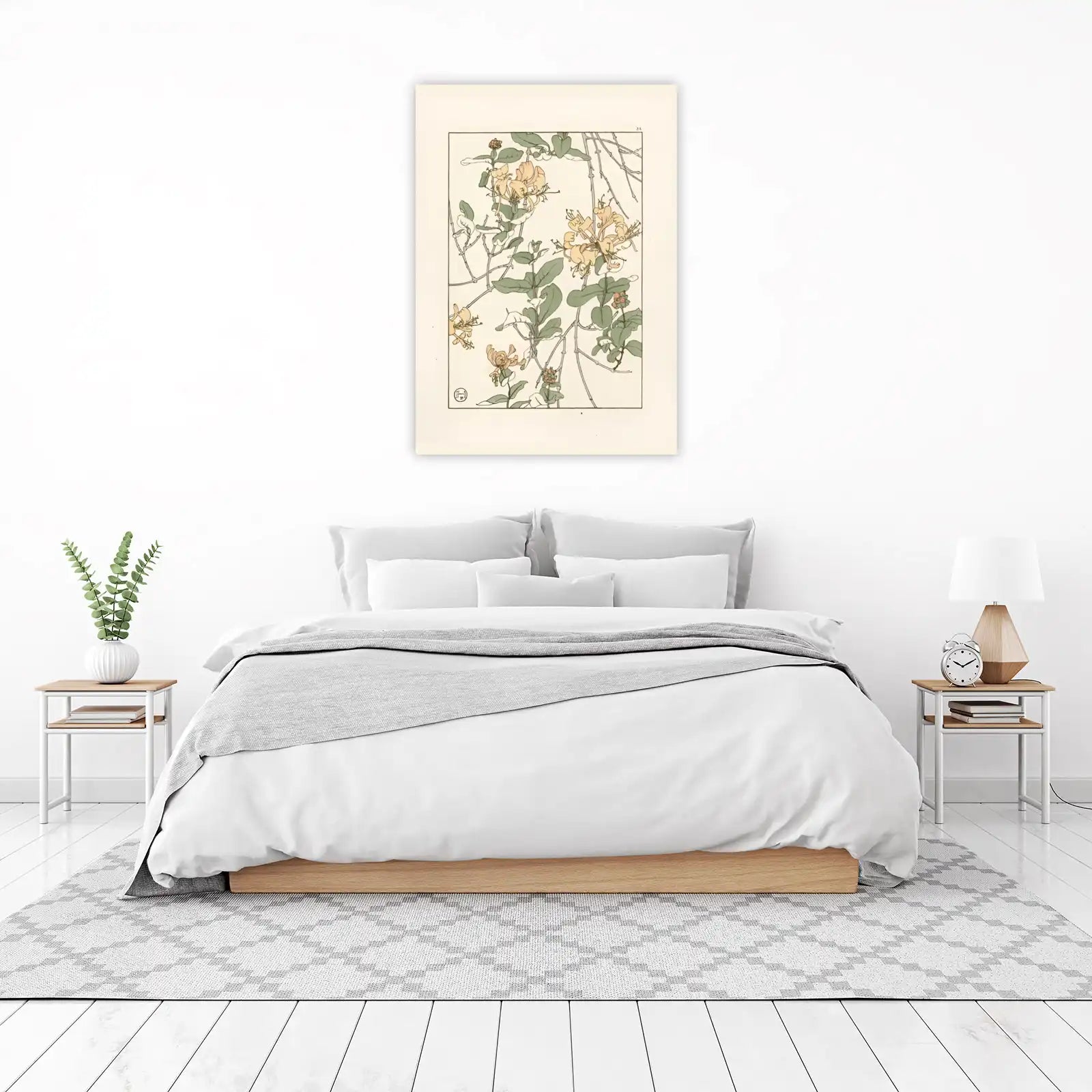 Vintage Honeysuckle Botanical Wall Art Wall Art