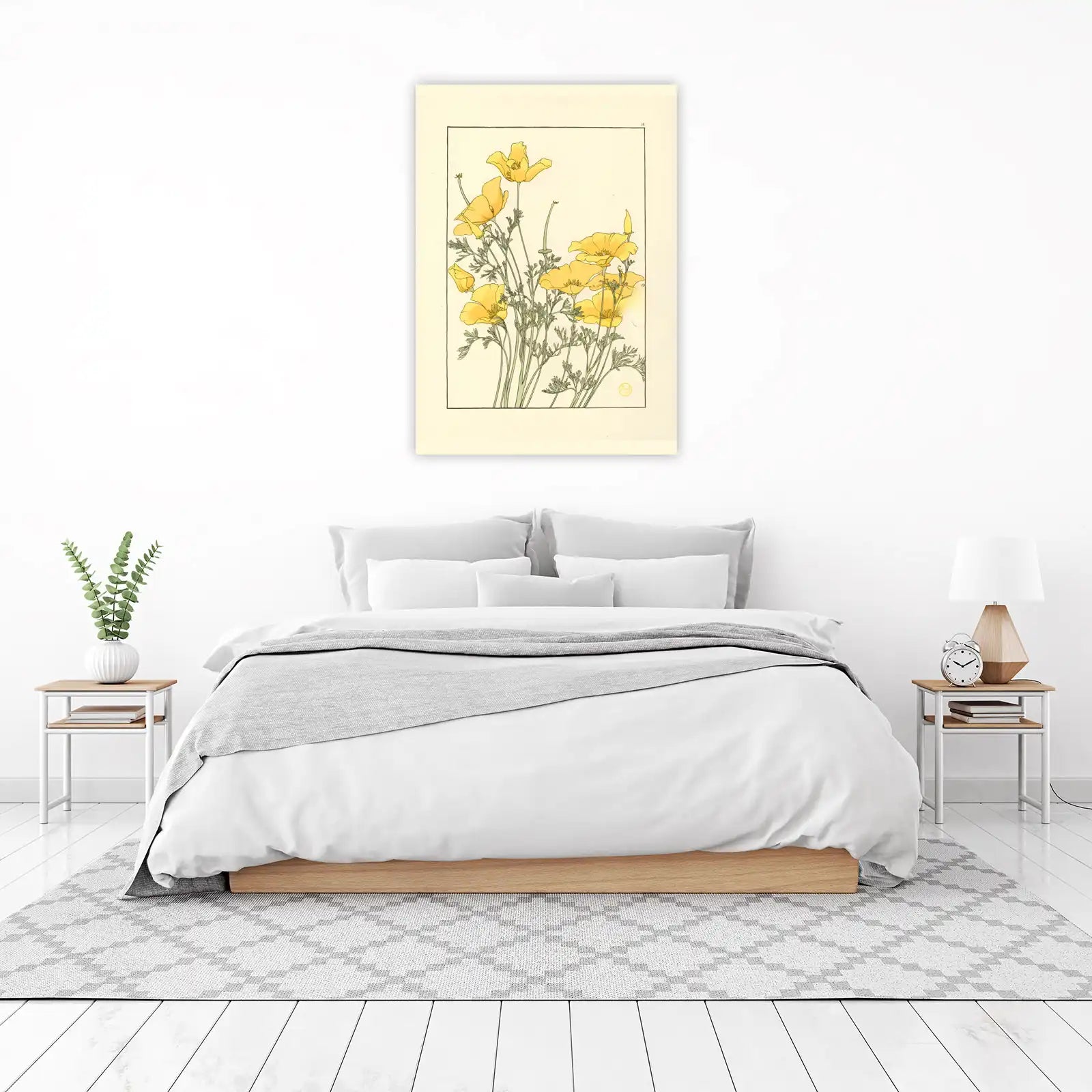 California Poppies Botanical Art Wall Art