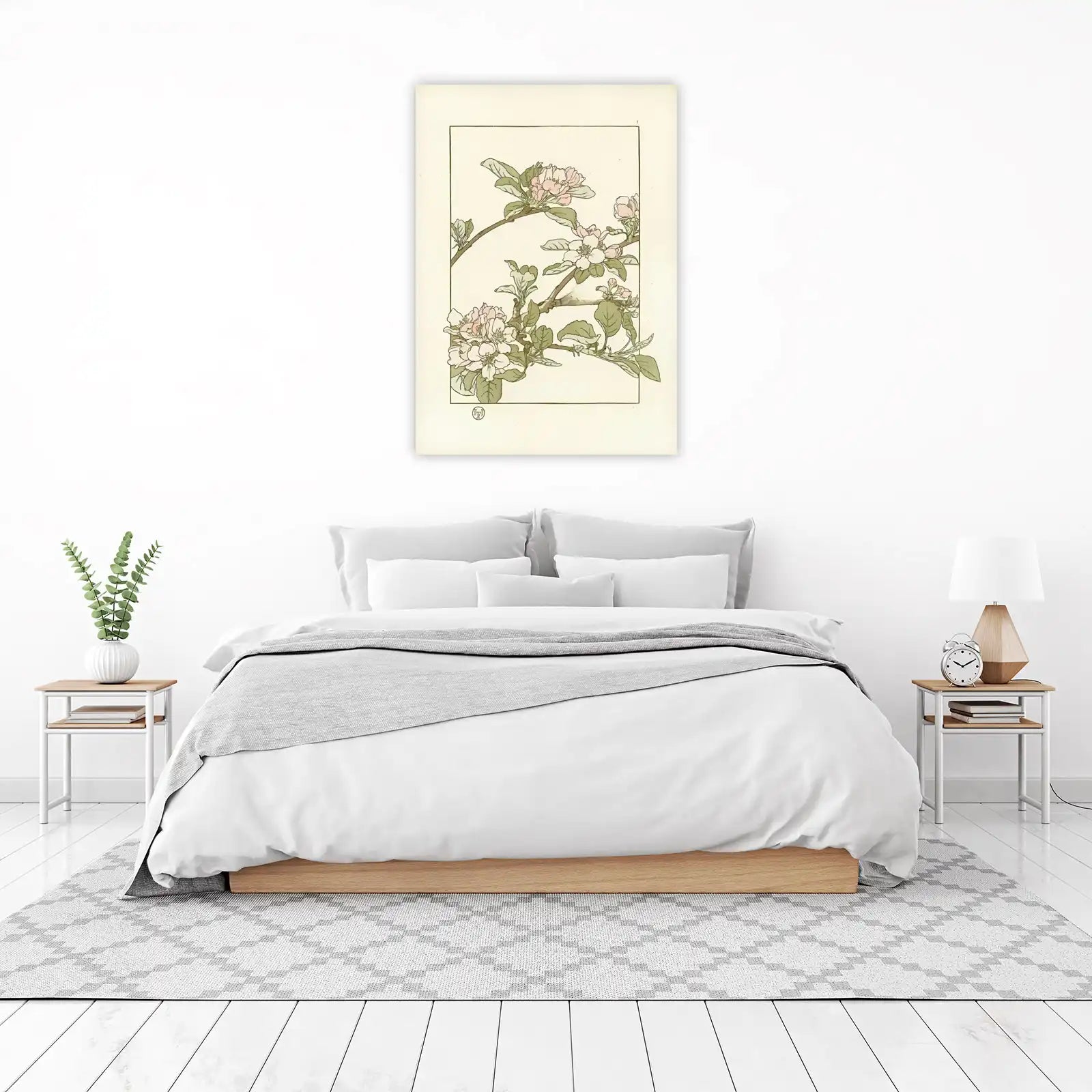 Spring Blossom Apple Branch Wall Art