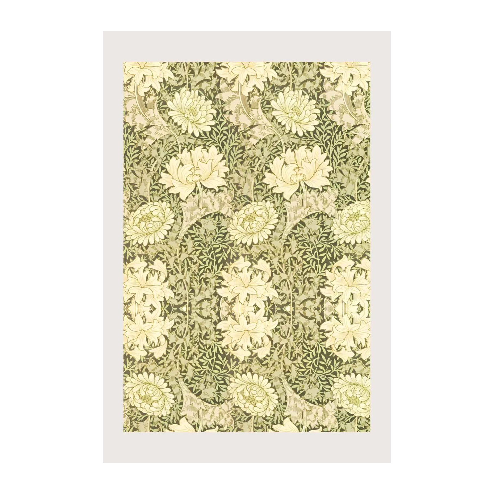 Vintage Floral Chrysanthemum Wall Art