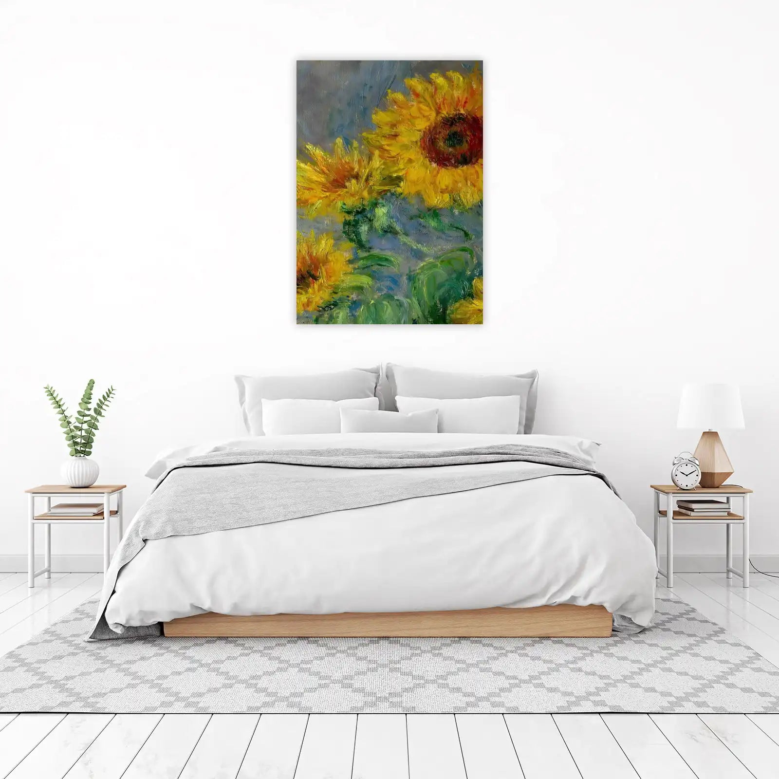 Vibrant Impressionist Sunflowers Wall Art