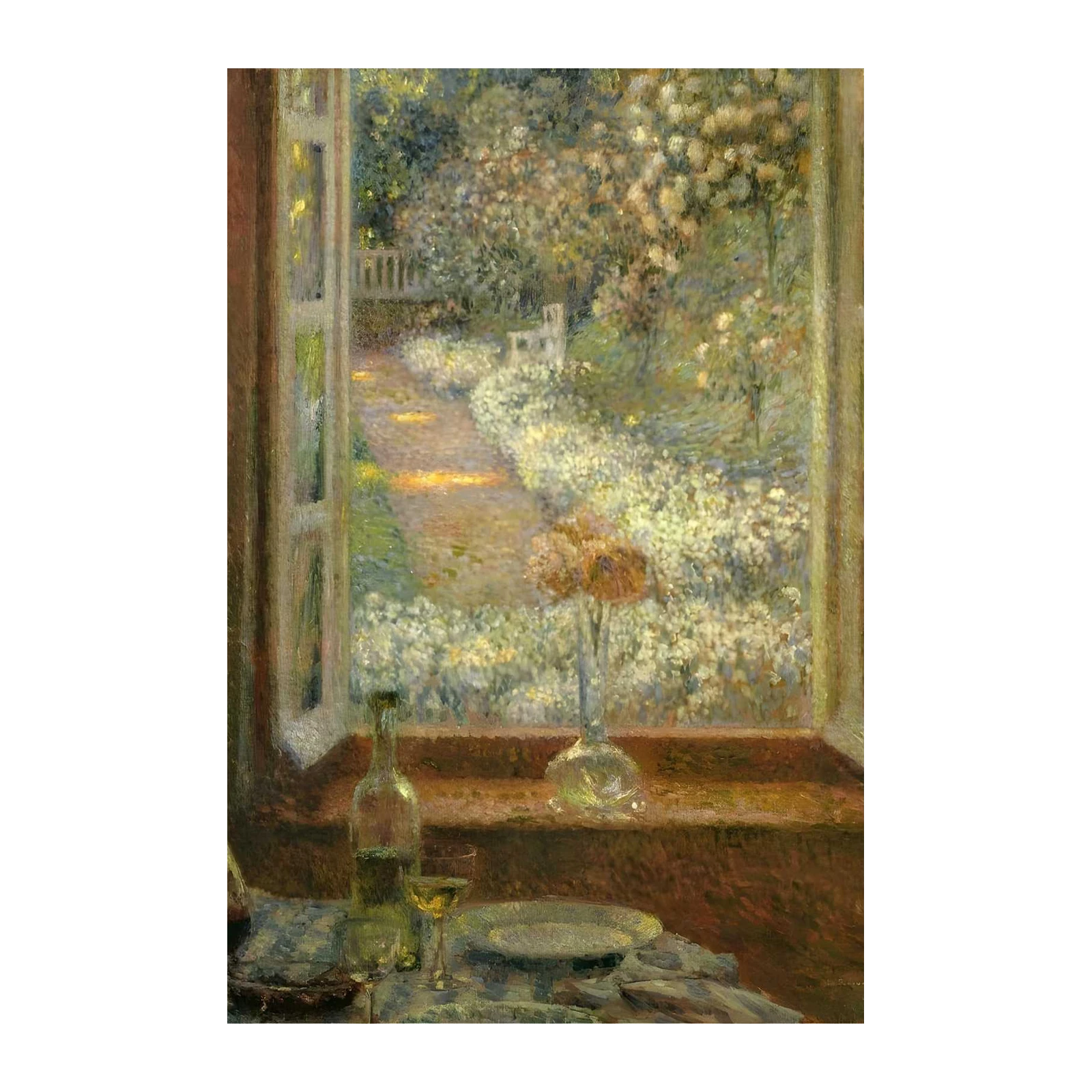 Open Window Garden Still Life Wall Art