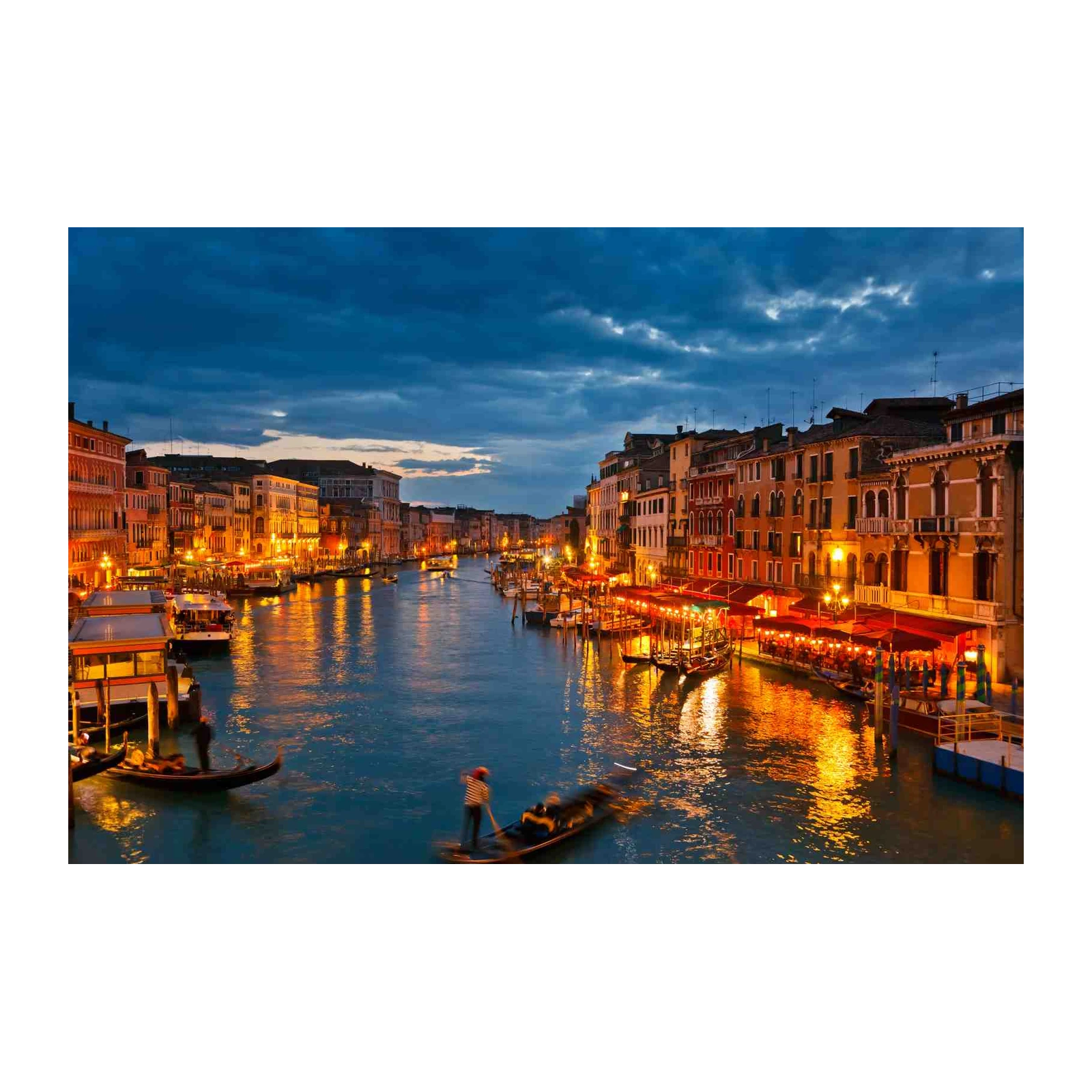 Venice Grand Canal Twilight Gondola Wall Art