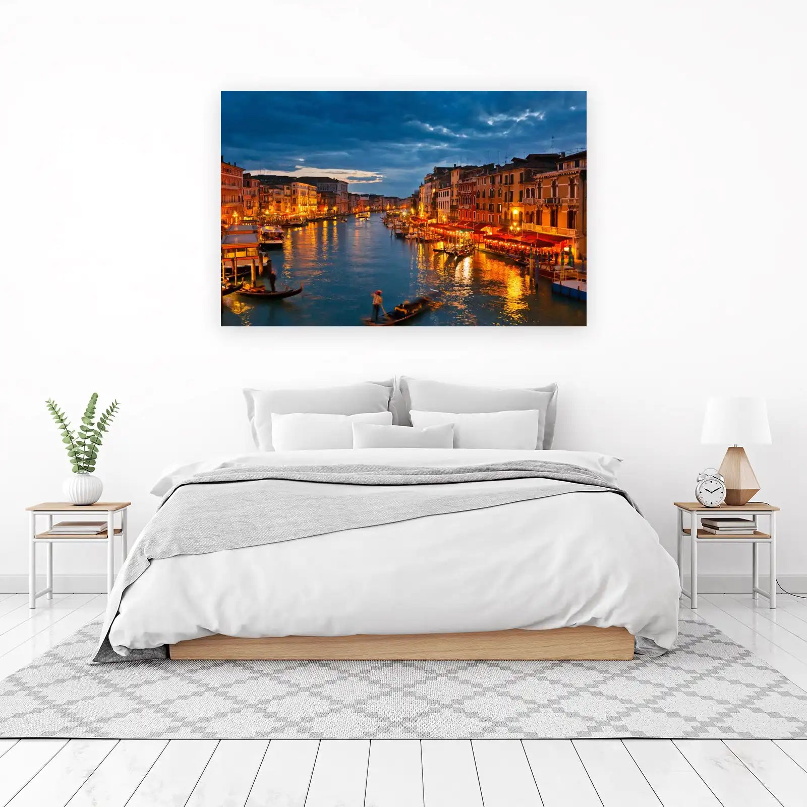 Venice Grand Canal Twilight Gondola Wall Art