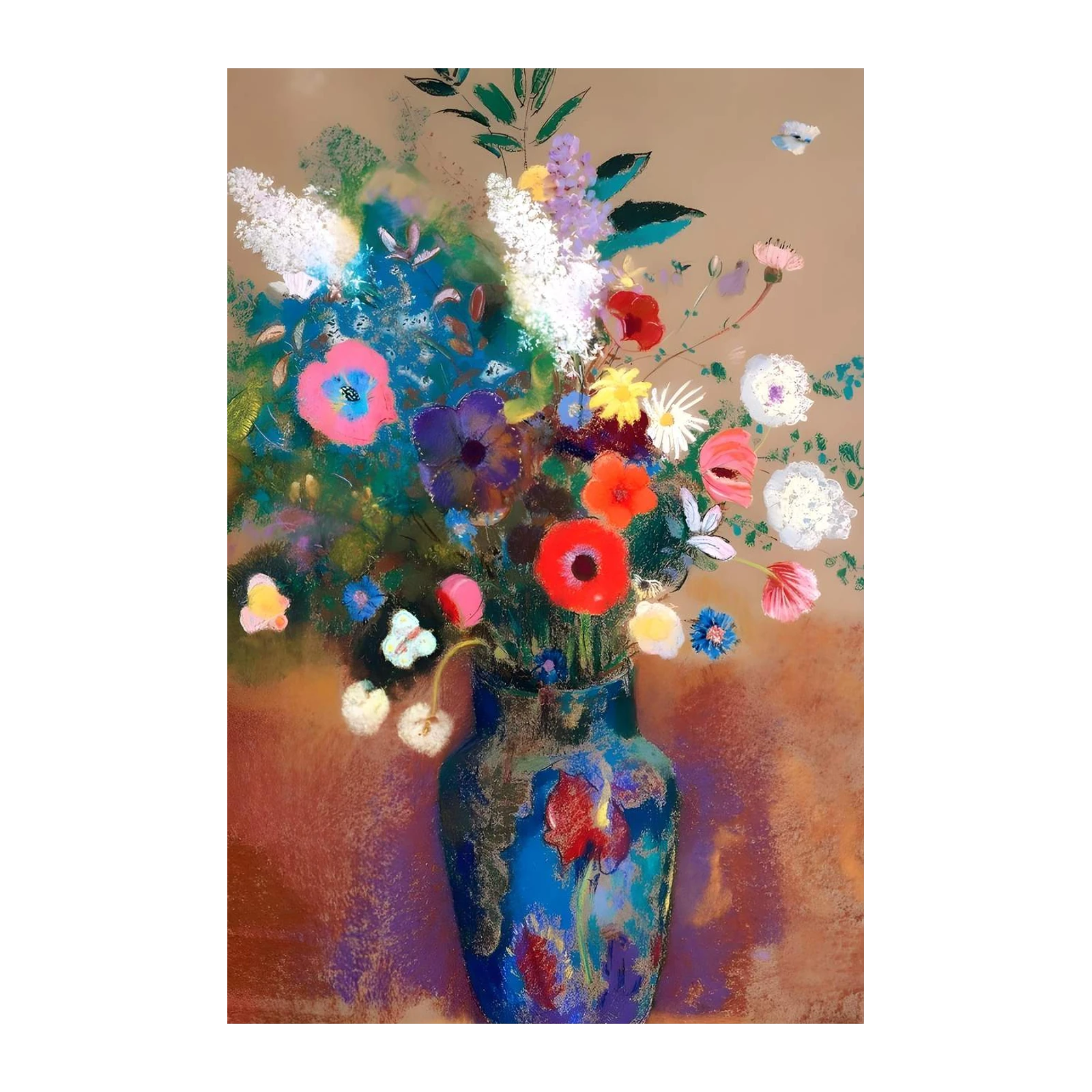 Vibrant Floral Burst Wall Art