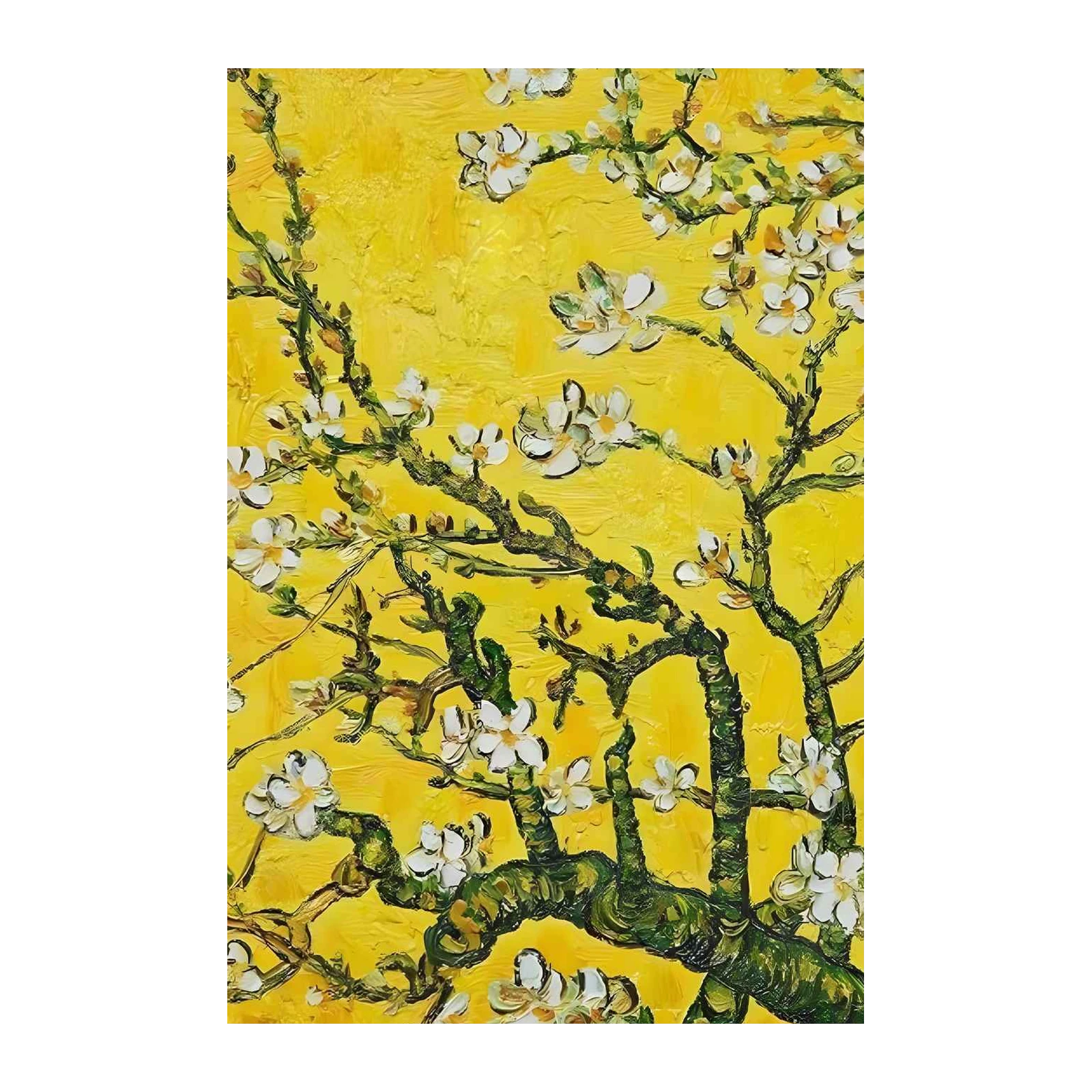 Vibrant Almond Blossom Art Wall Art