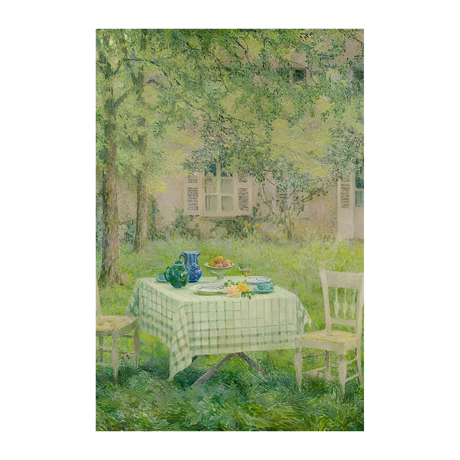 Serene Garden Tea Party Wall Art