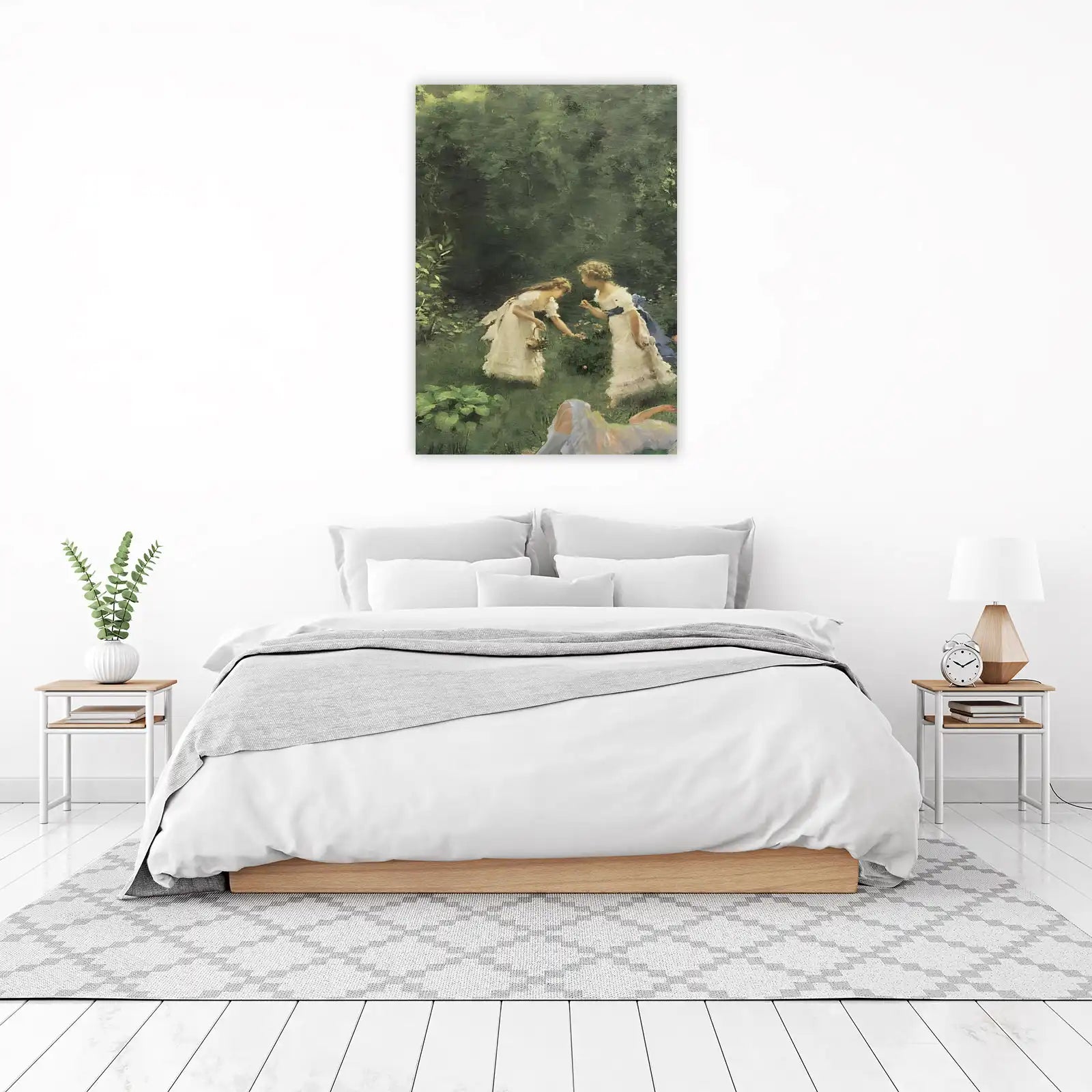 Enchanted Garden Girls Vintage Art Wall Art