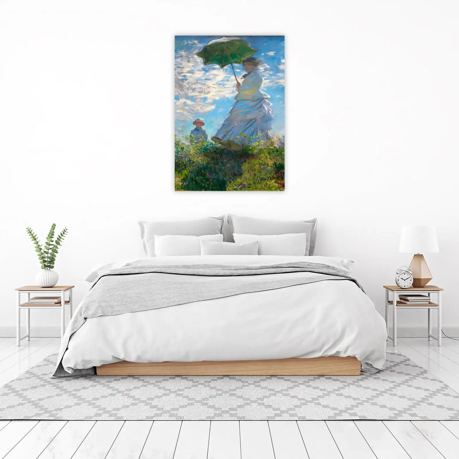 Impressionist Woman with Umbrella Wall Art