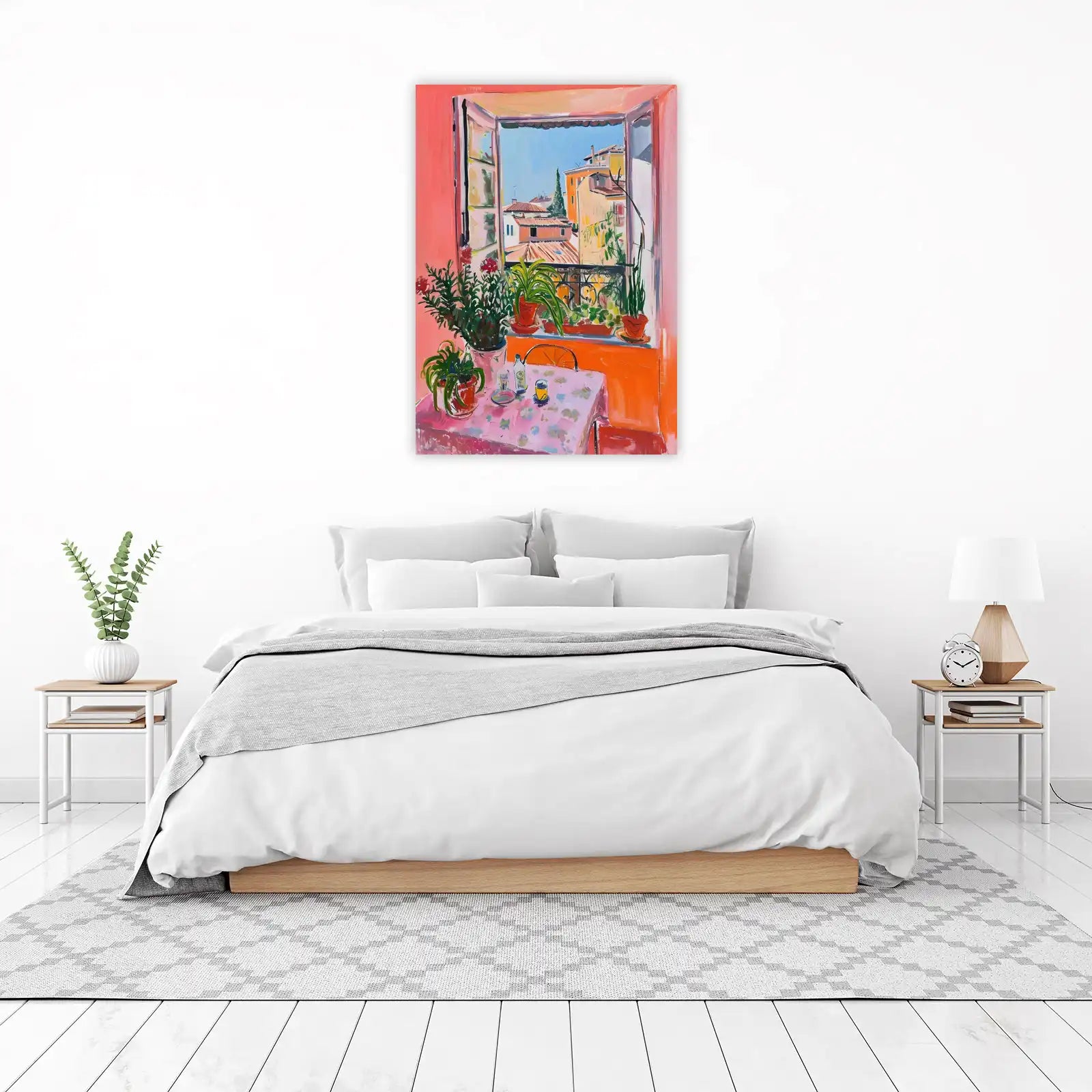 Vibrant Mediterranean Balcony Wall Art