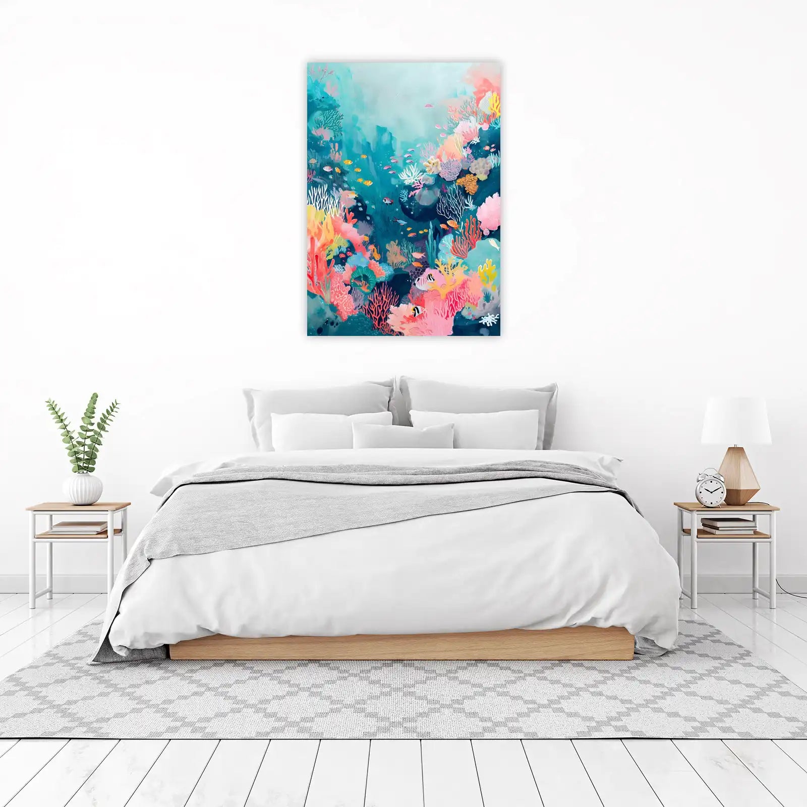 Vibrant Coral Reef Fish Wall Art