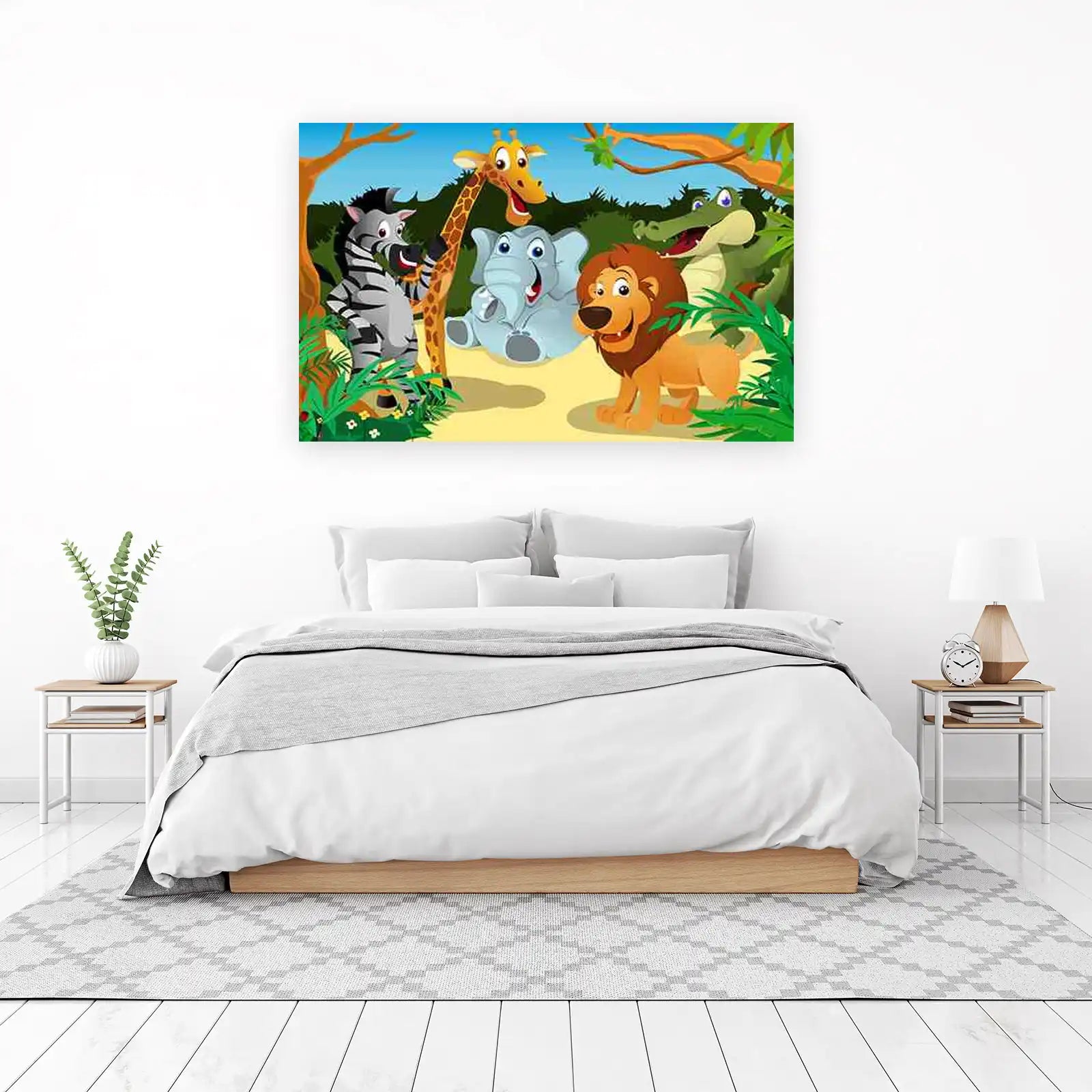 Jungle Friends Safari Animals Wall Art