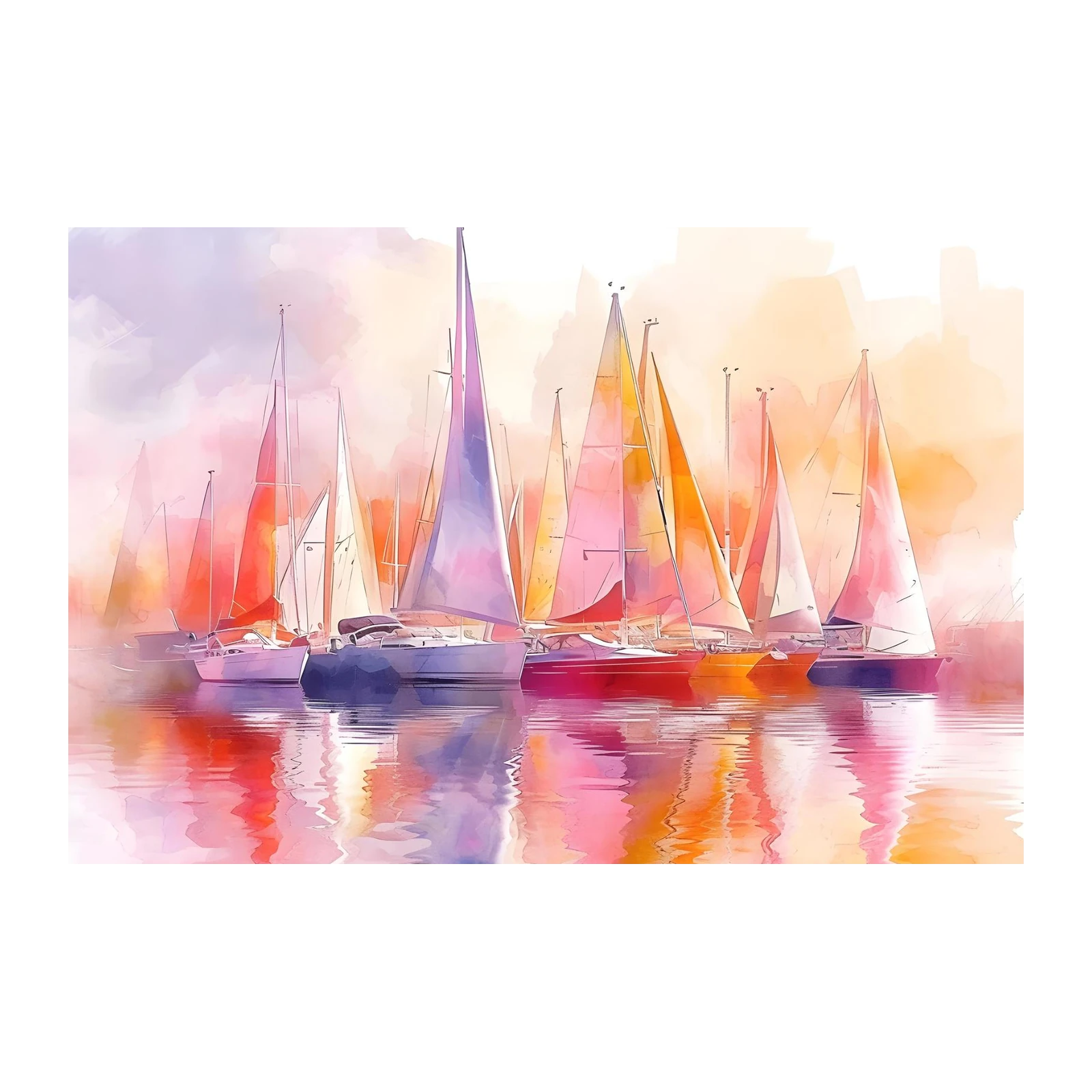 Sailing Dreams Watercolor Wall Art