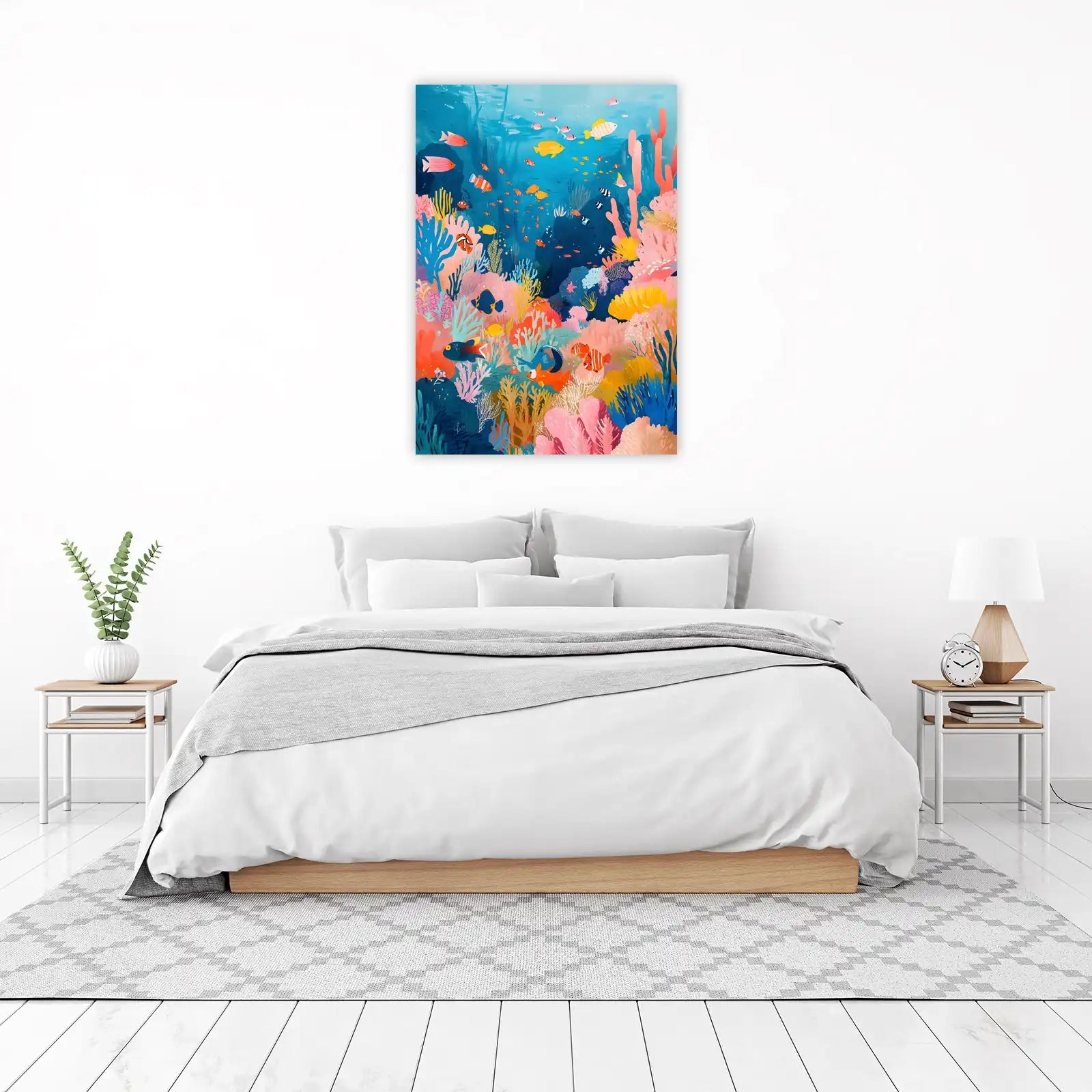 Vibrant Coral Reef Fish Wall Art