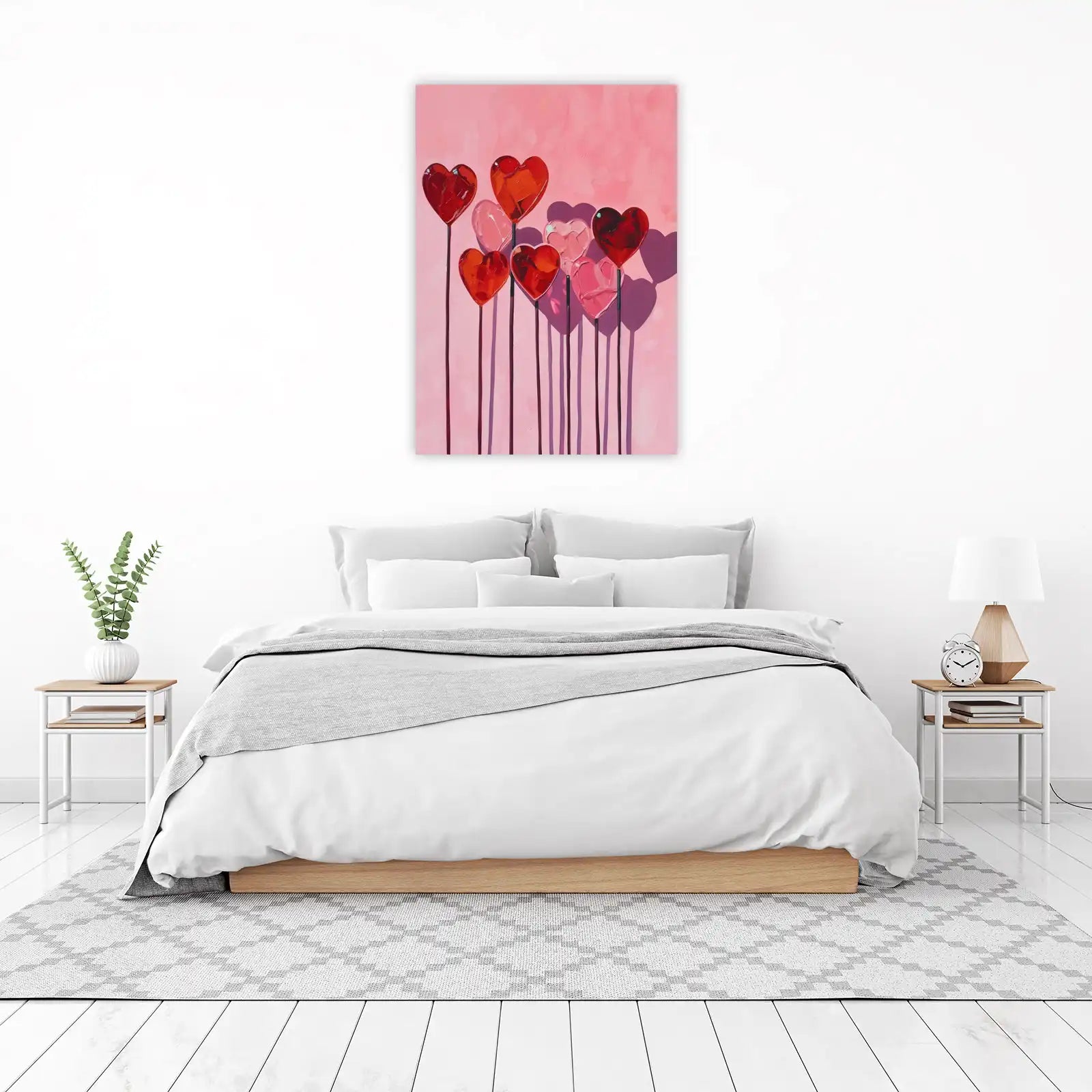 Sweet Hearts Lollipop Wall Art