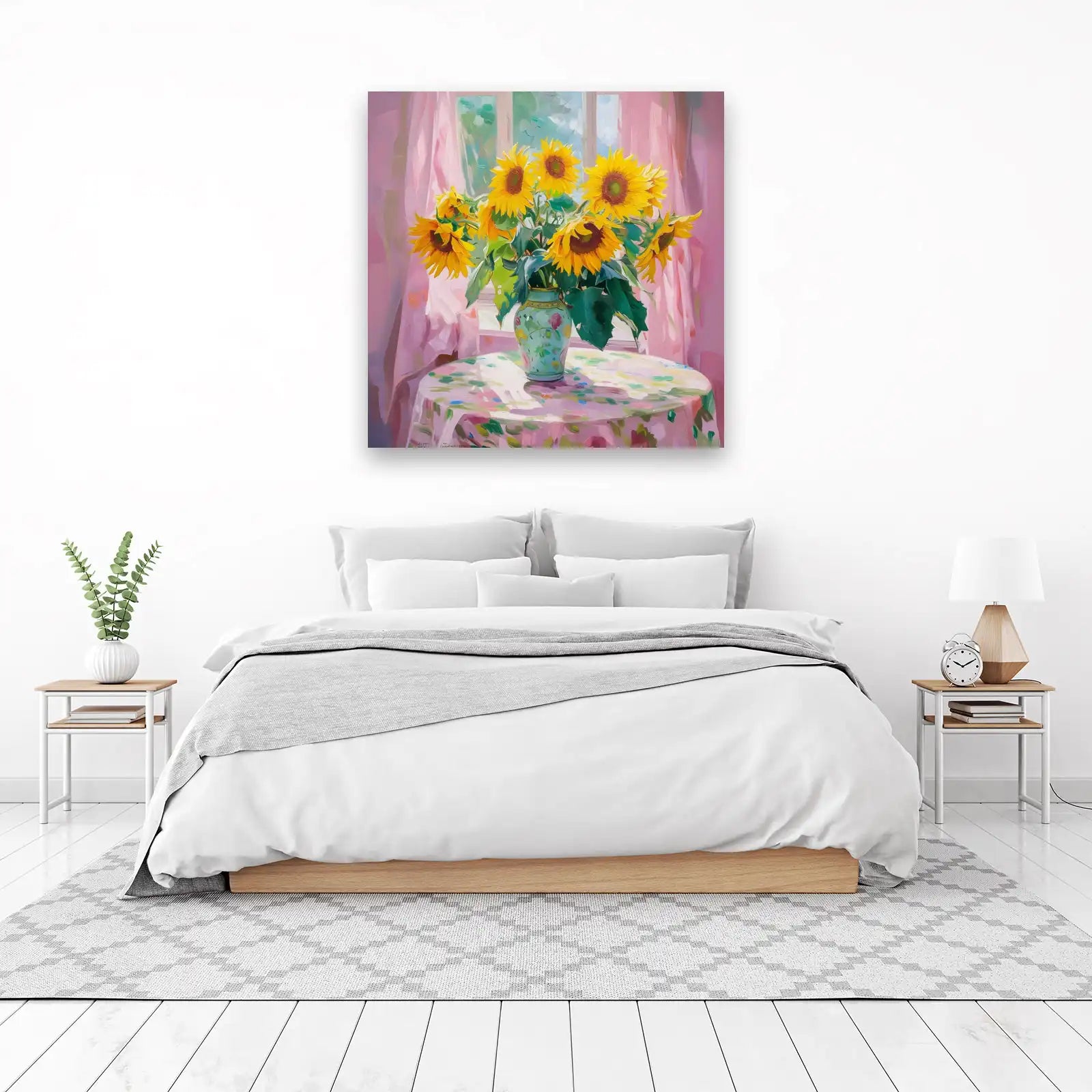 Vibrant Sunflowers Still Life Wall Art