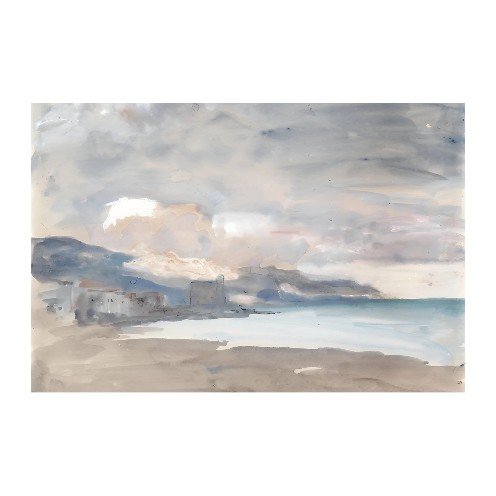 Abstract Coastal Landscape Wall Art