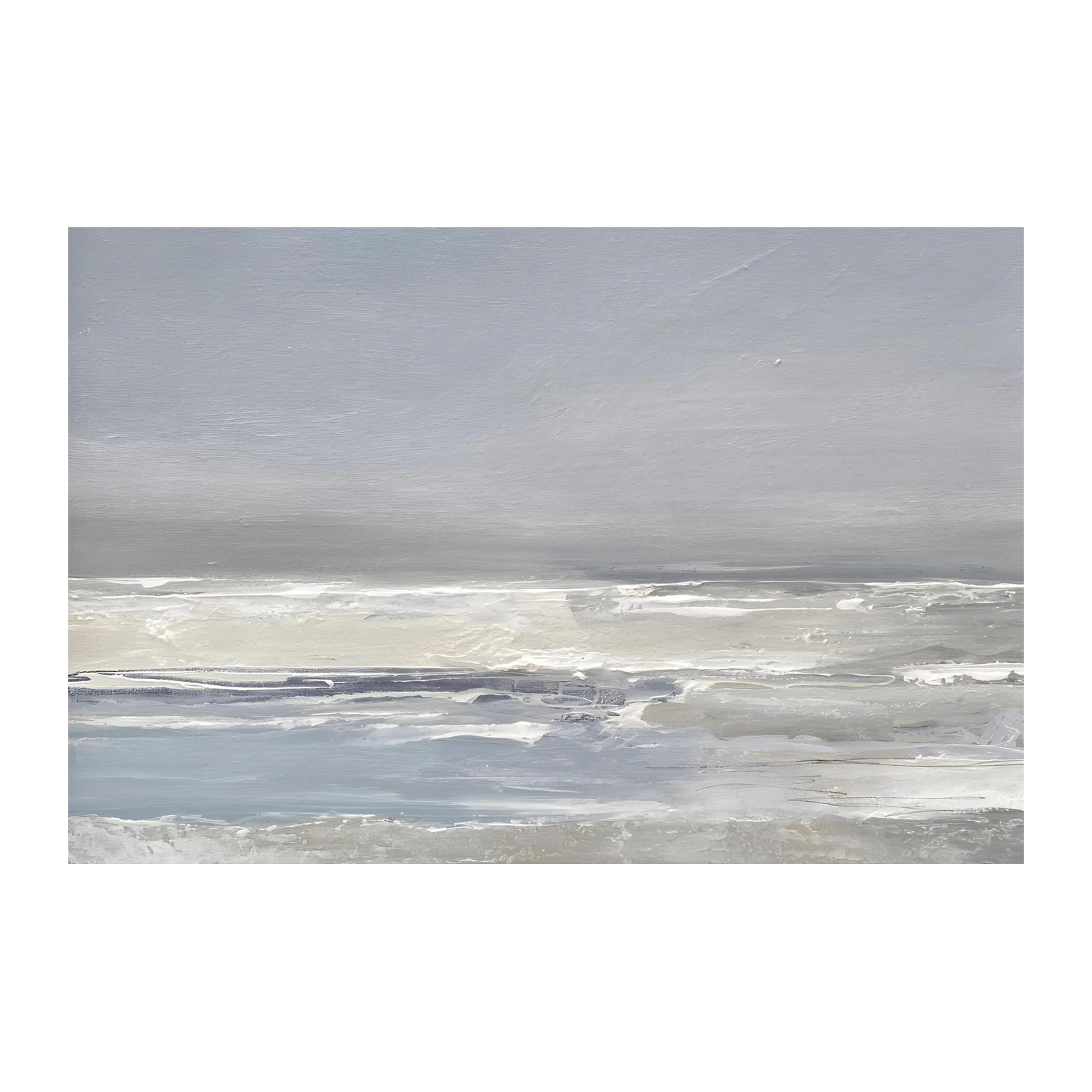 Serene Coastal Abstract Seascape Wall Art