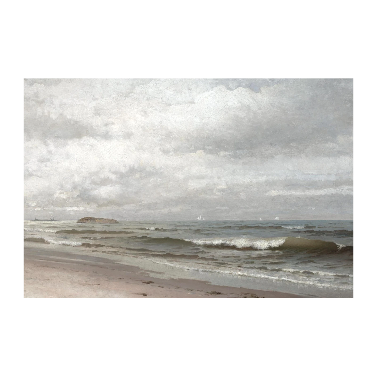 Serene Coastal Landscape Seascape Wall Art