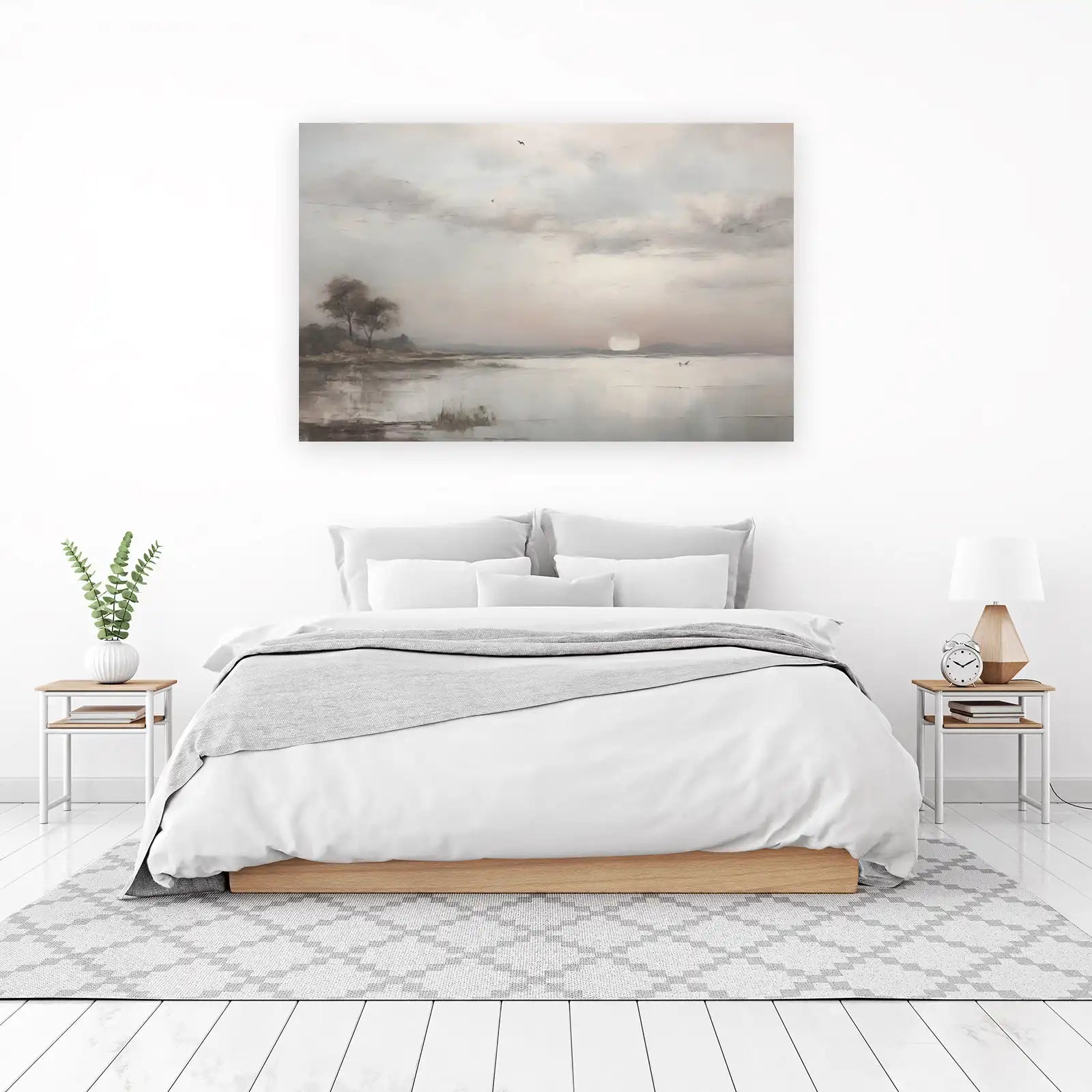 Serene Sunset Landscape Wall Art