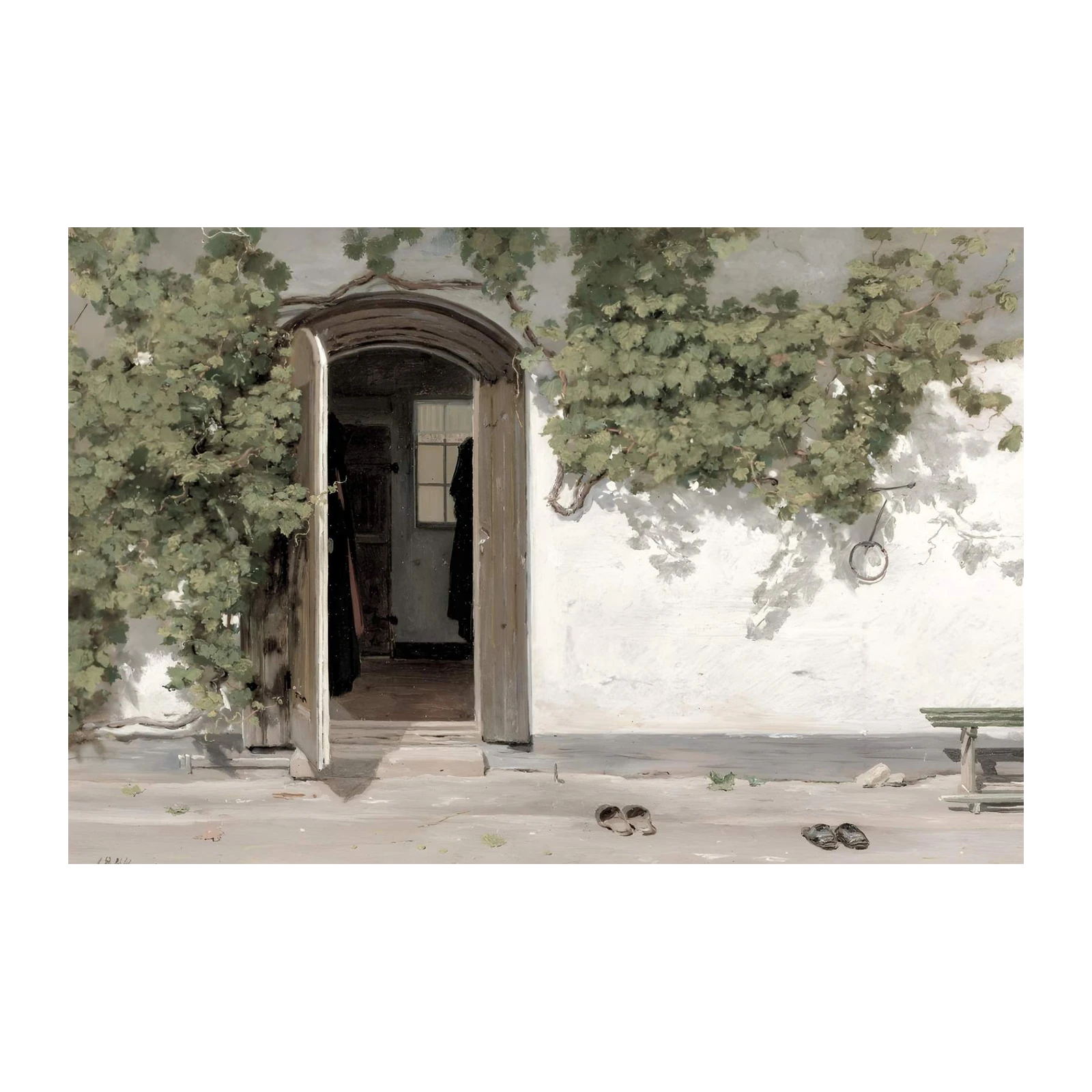 Inviting Doorway Vine Art Wall Art