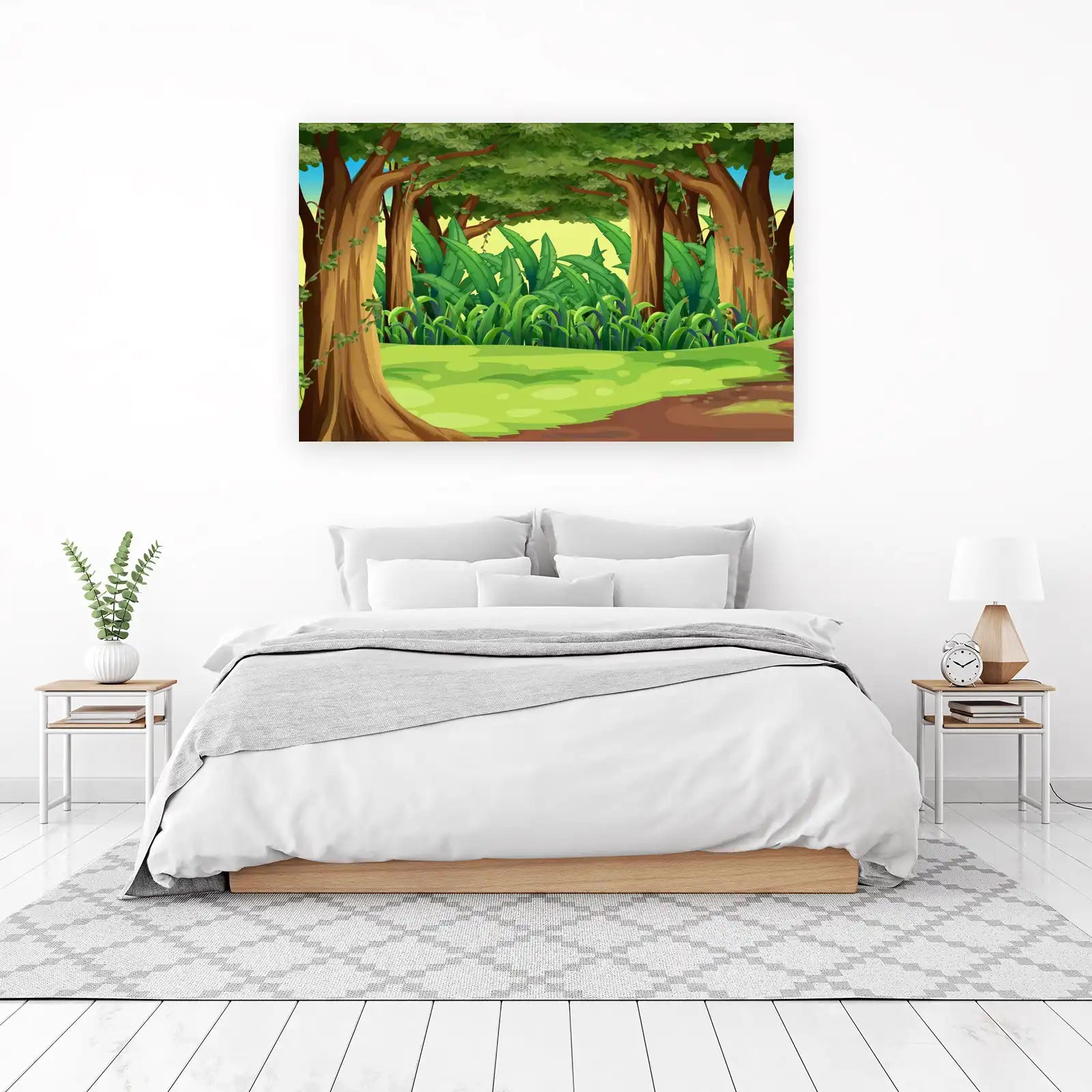 Vibrant Jungle Path Wall Art