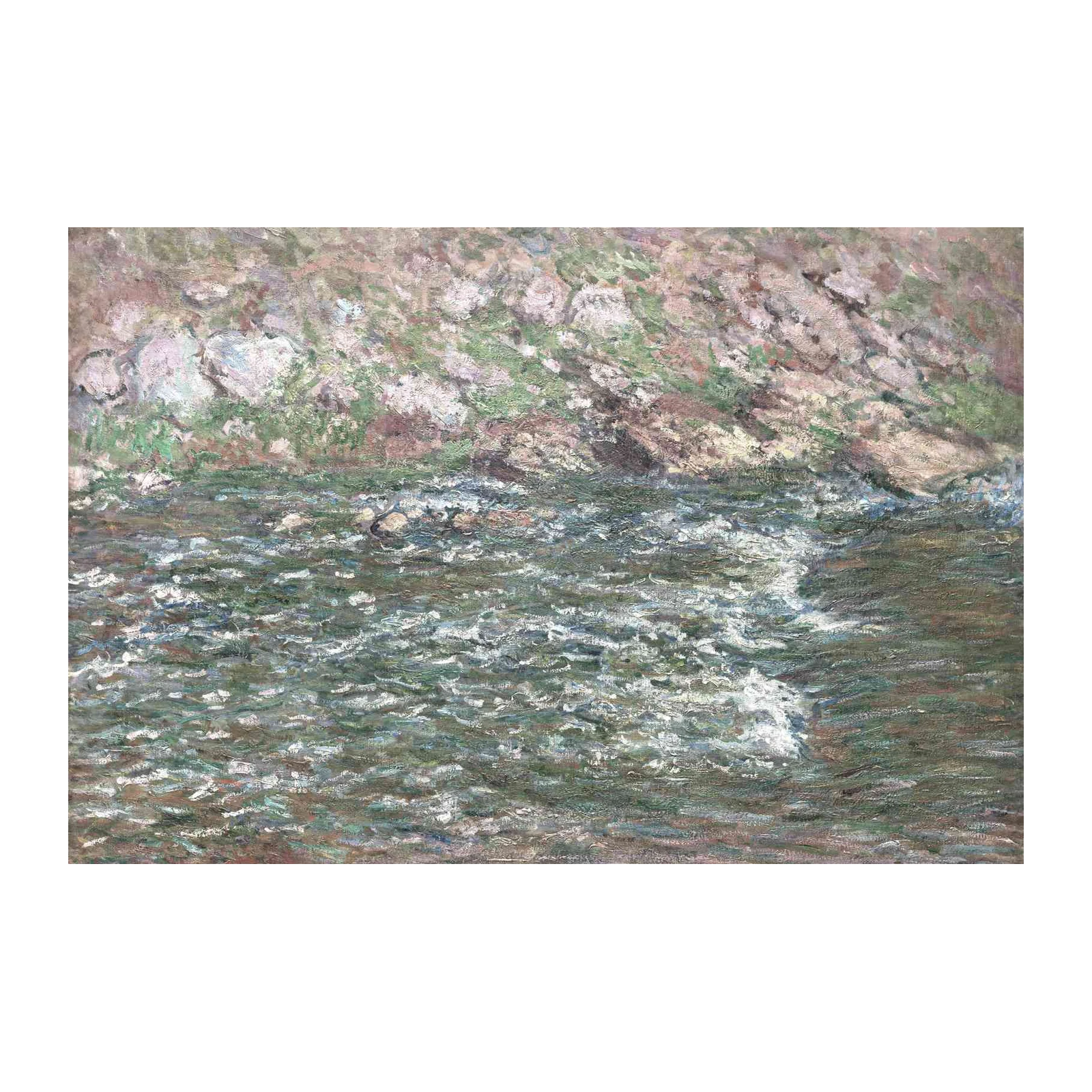 Serene River Impressionist Landscape Wall Art