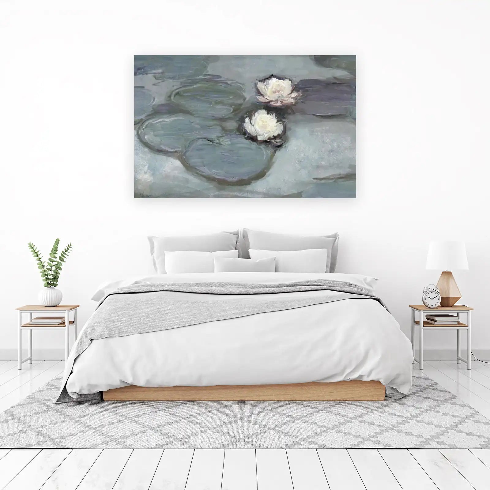 Serene Water Lily Pond Wall Art