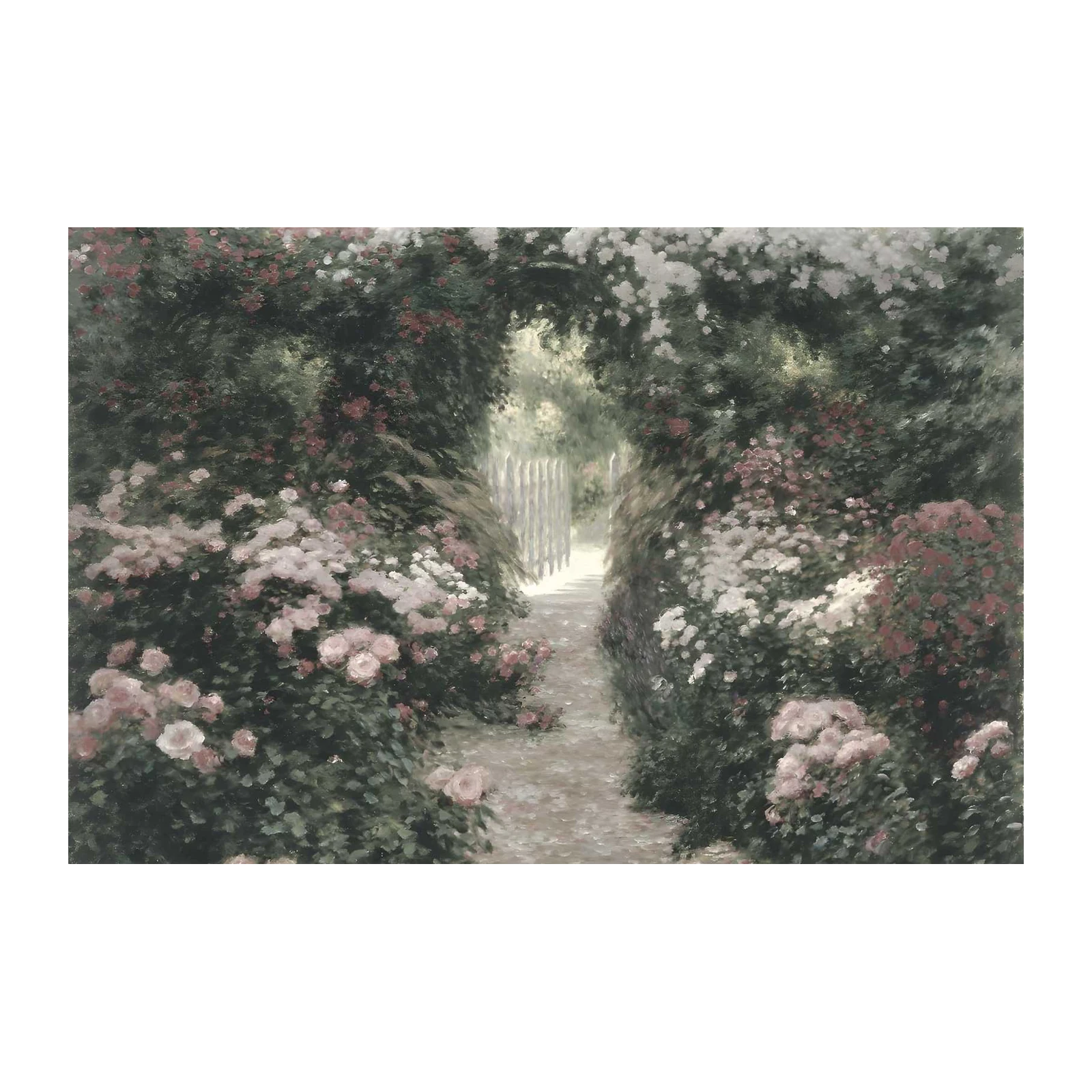 Enchanting Garden Pathway Impressionist Wall Art