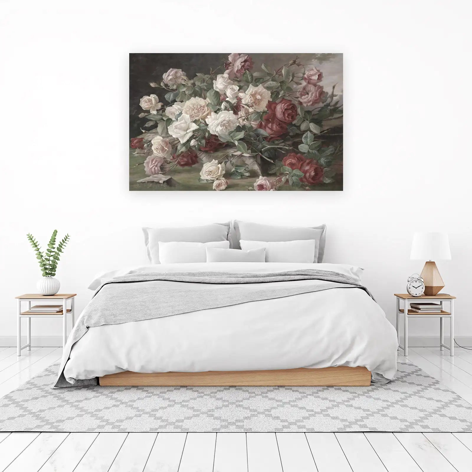 Vintage Rose Still Life Wall Art