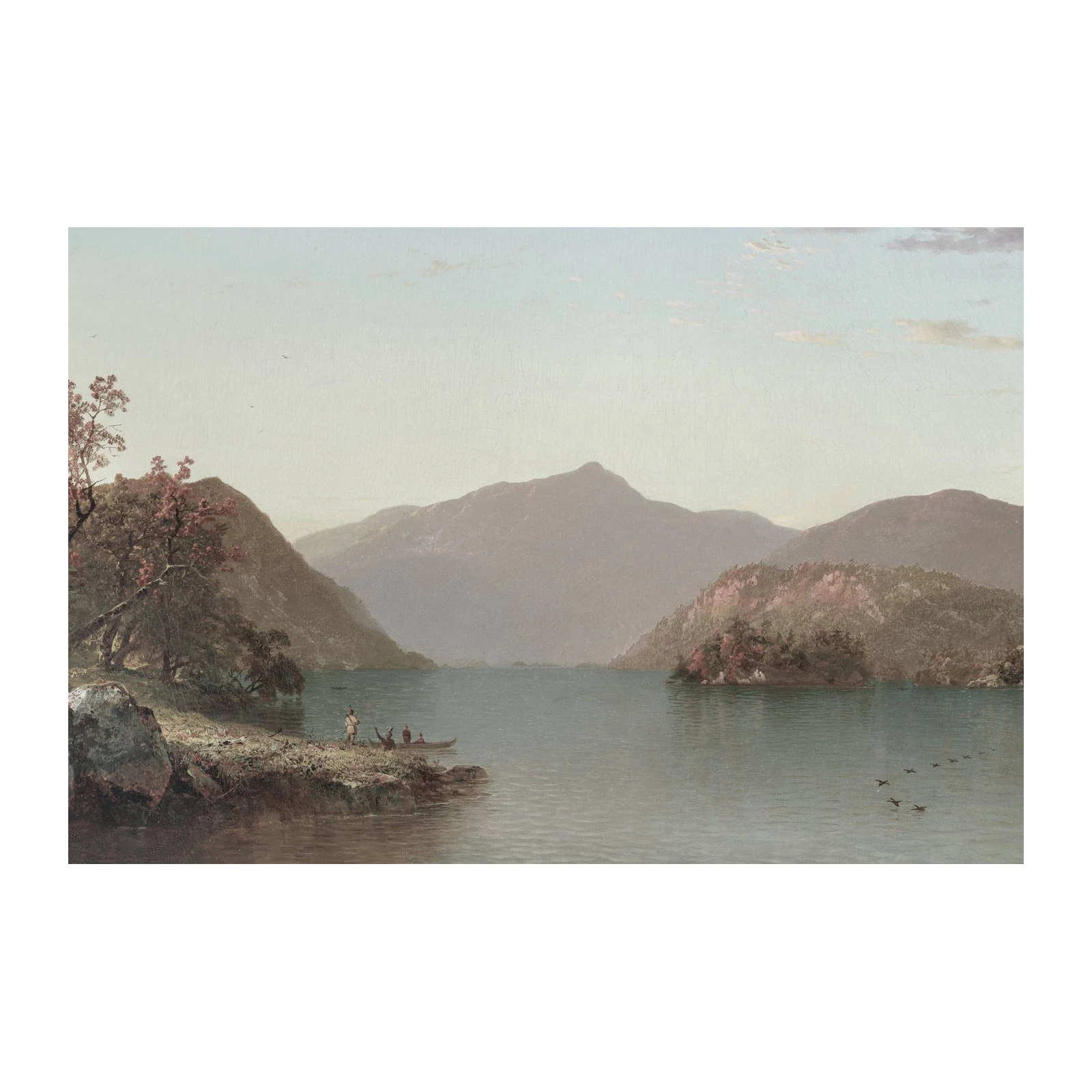 Tranquil Lake Mountain Landscape Wall Art