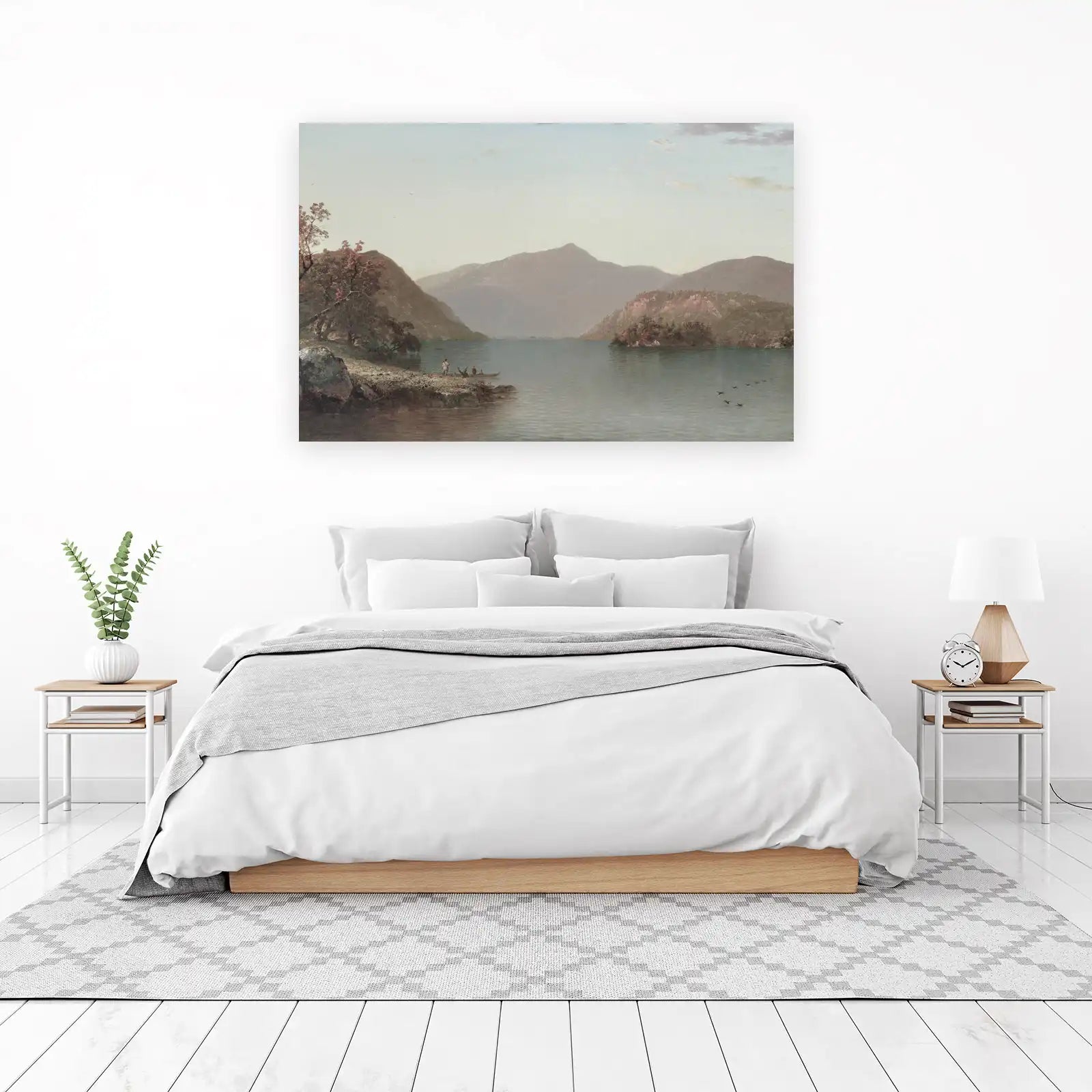 Tranquil Lake Mountain Landscape Wall Art
