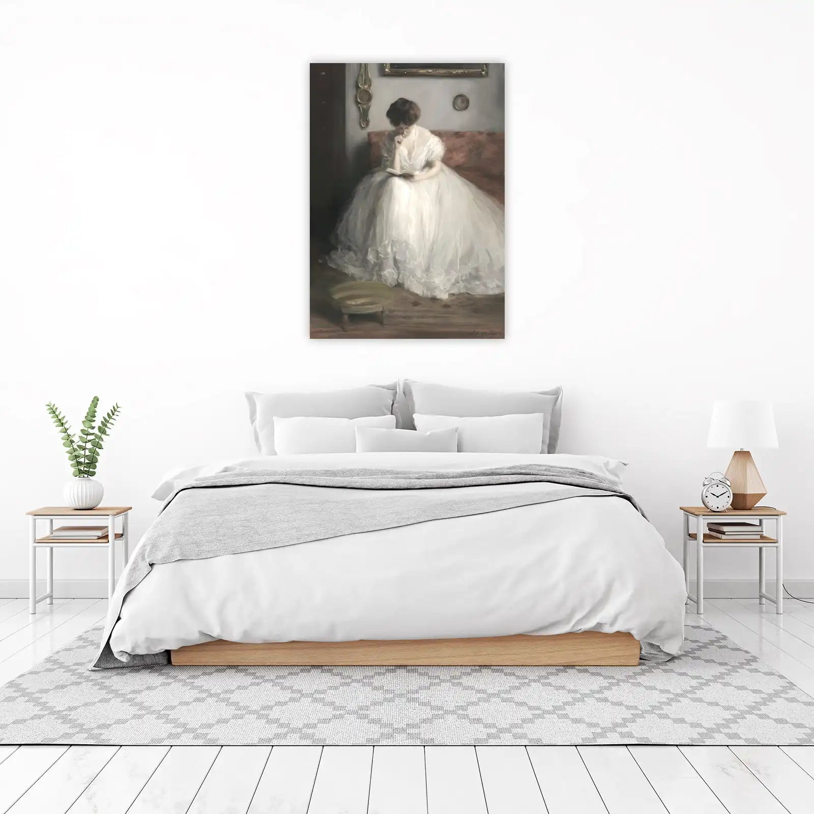 Elegant Woman Reading Wall Art