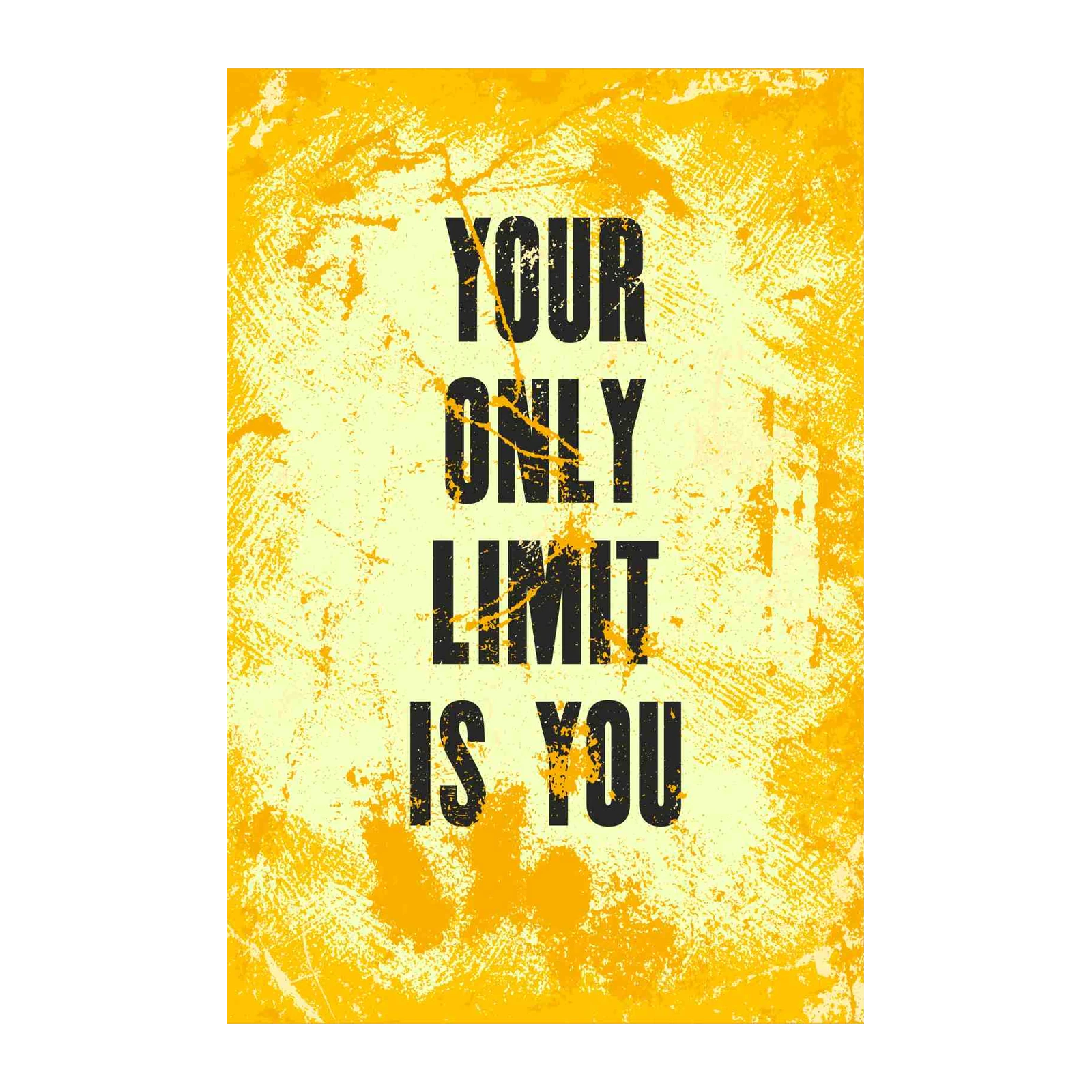 Motivational "Your Only Limit Is You" Wall Art