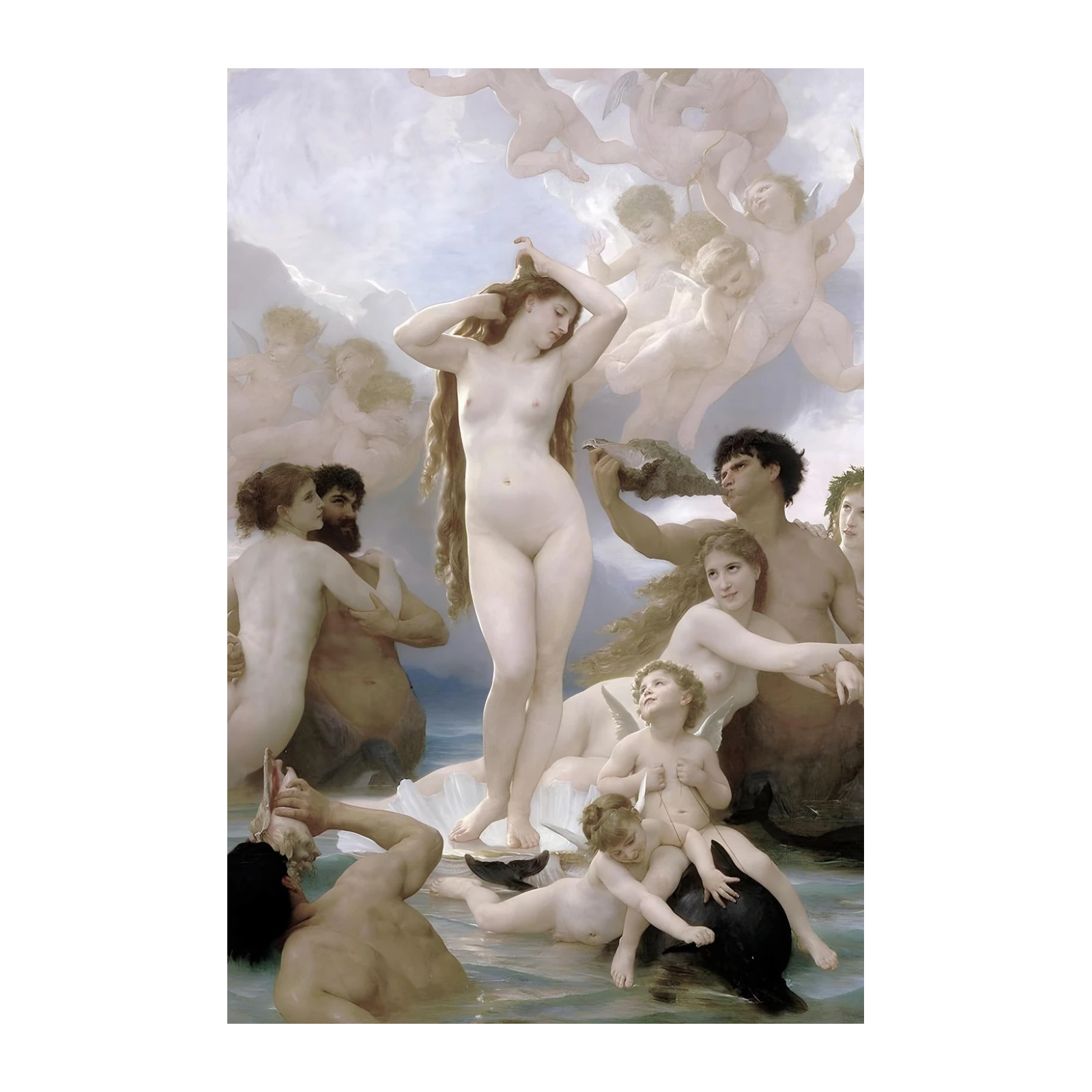 Mythical Birth of Venus Serene Wall Art
