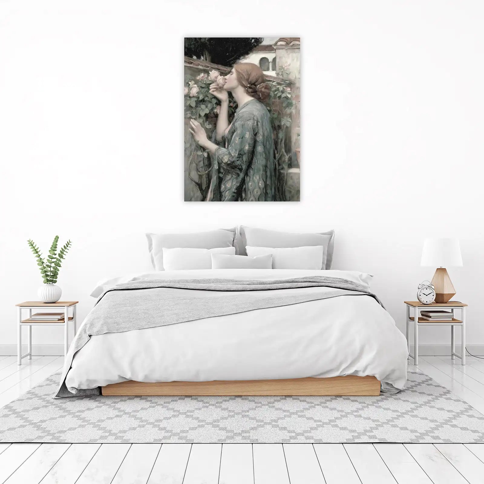 Vintage Woman Rose Scent Wall Art