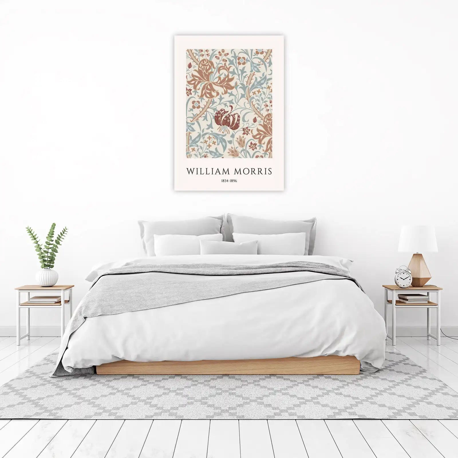 William Morris Floral Lily Wall Art