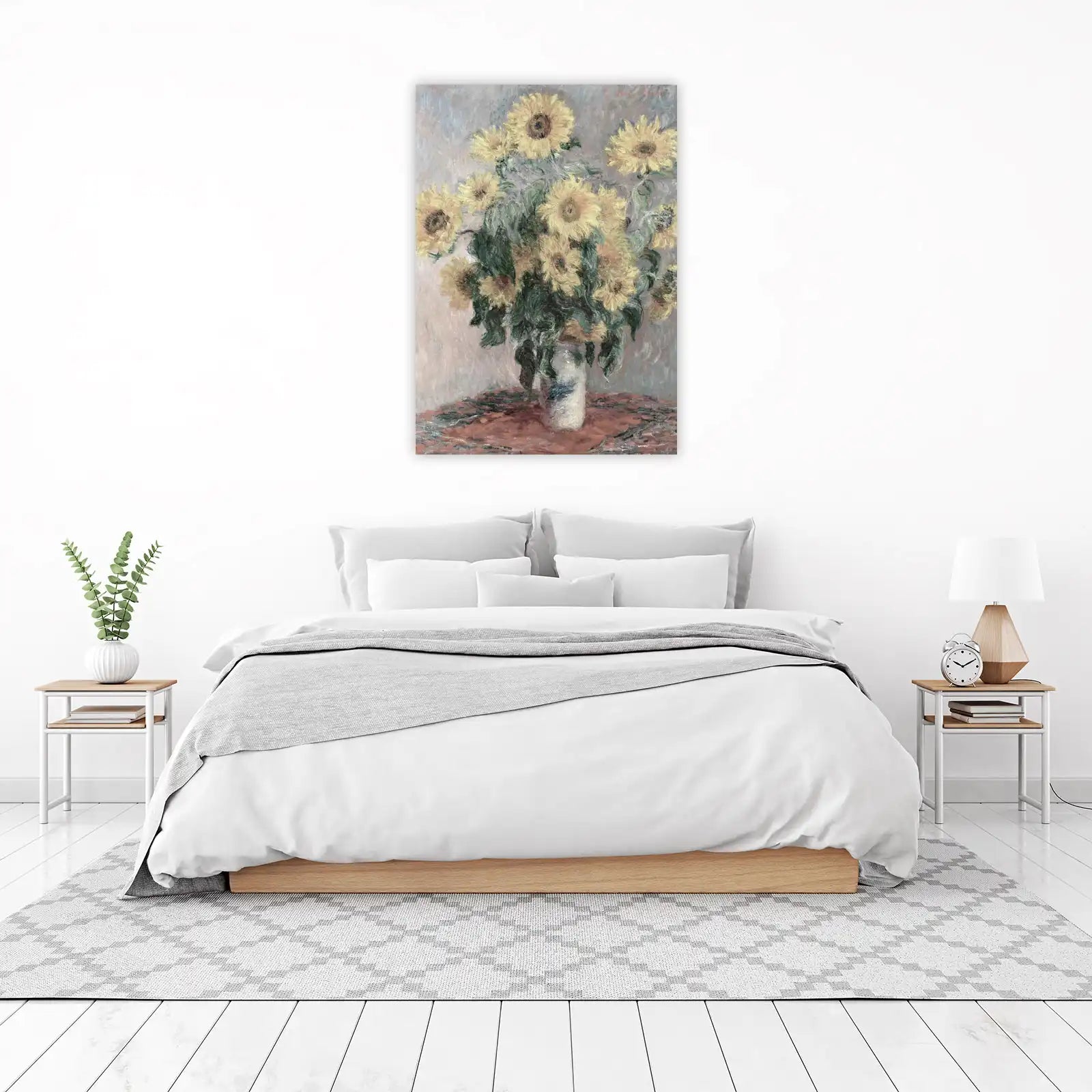 Vibrant Sunflowers Bouquet Impressionist Wall Art
