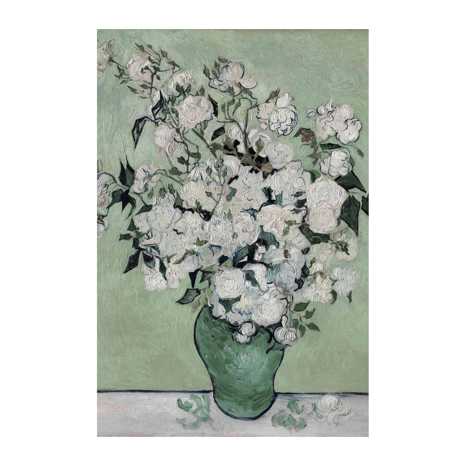 Van Gogh White Roses Serenity Wall Art