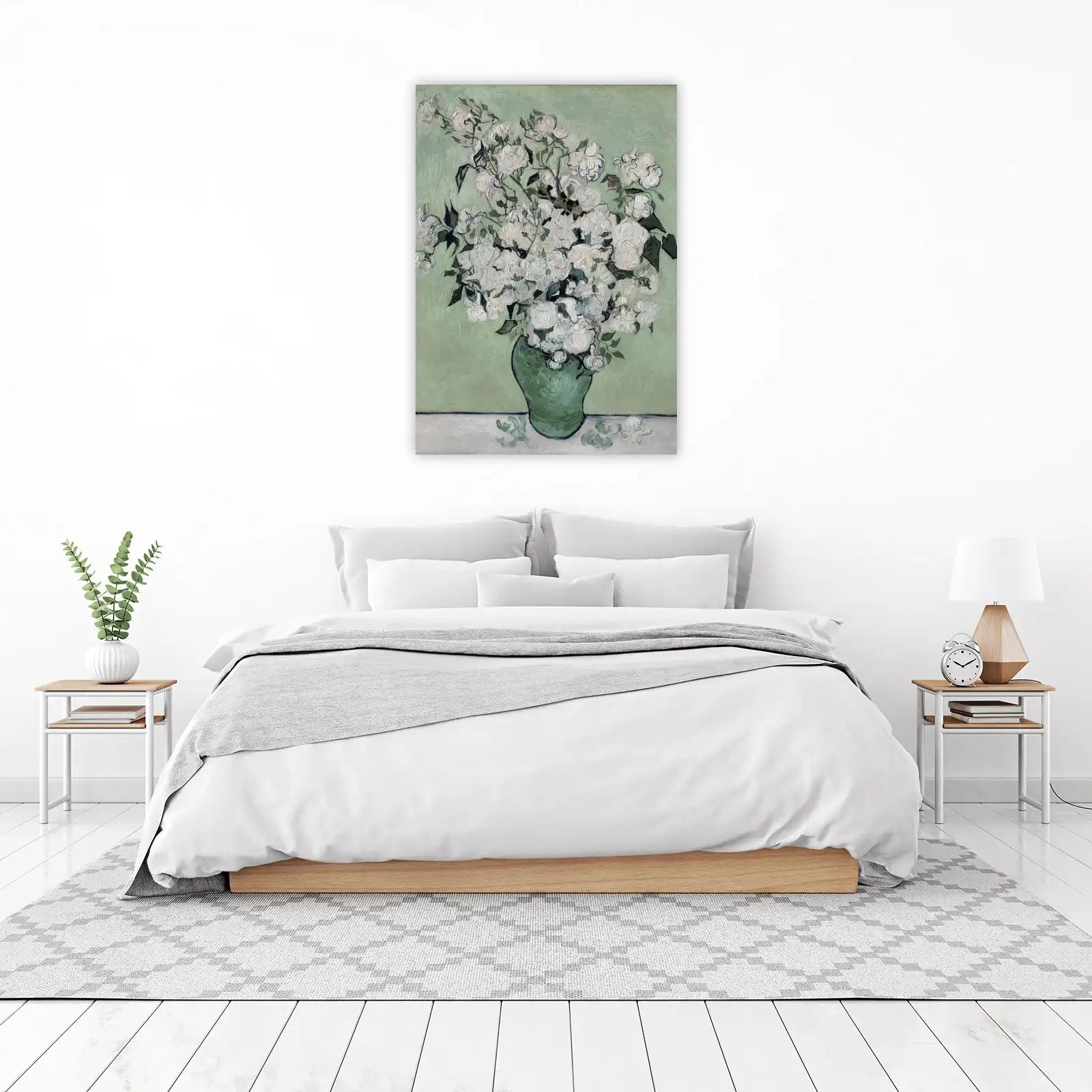 Van Gogh White Roses Serenity Wall Art